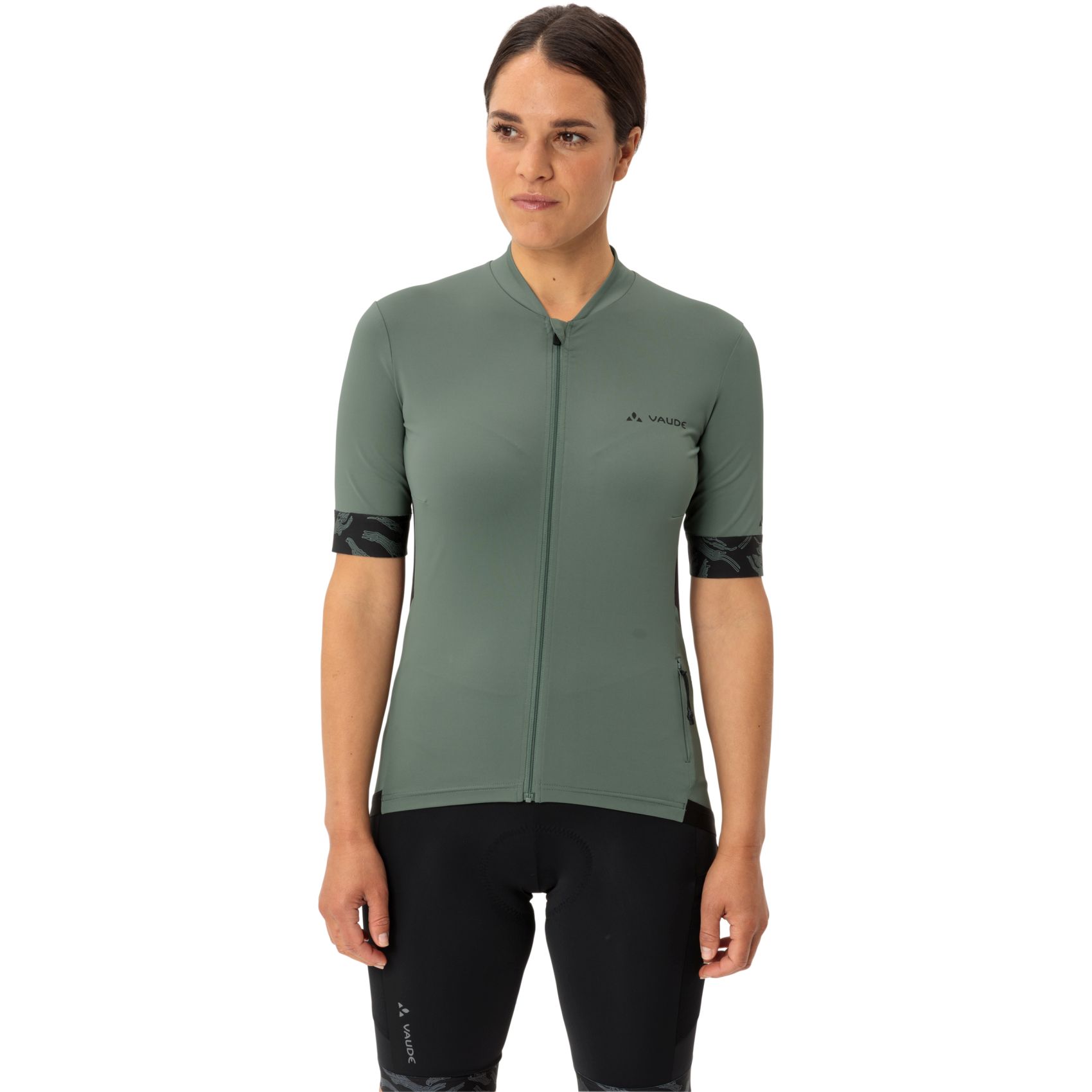 Produktbild von Vaude Kuro II Full Zip Kurzarmtrikot Damen - agave