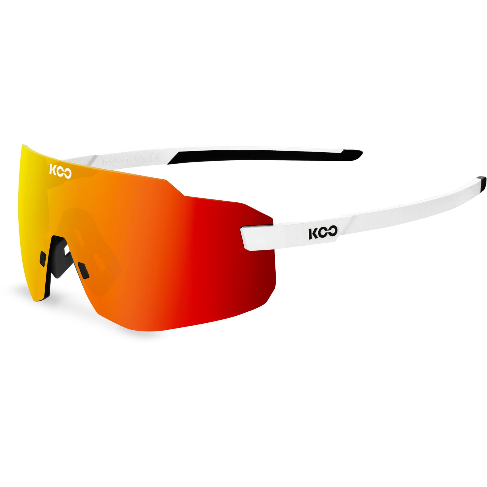Image of KOO Supernova Sunglasses - White | Red Mirror