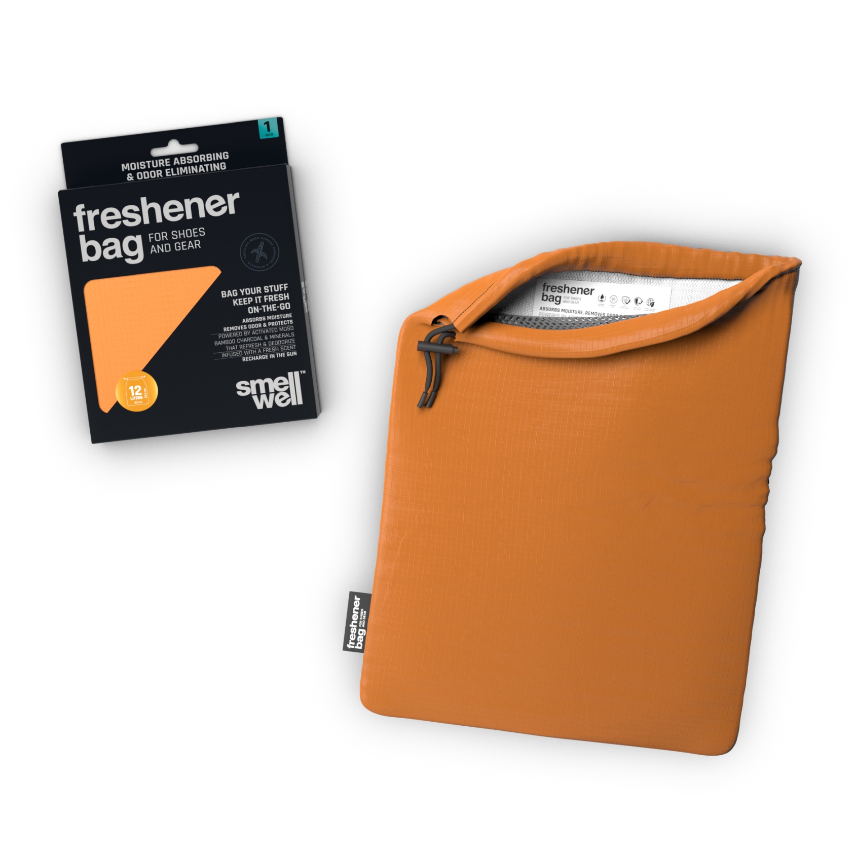 Productfoto van SmellWell Freshener Bag Light - Verfrissende Sportzak - 12L - oranje
