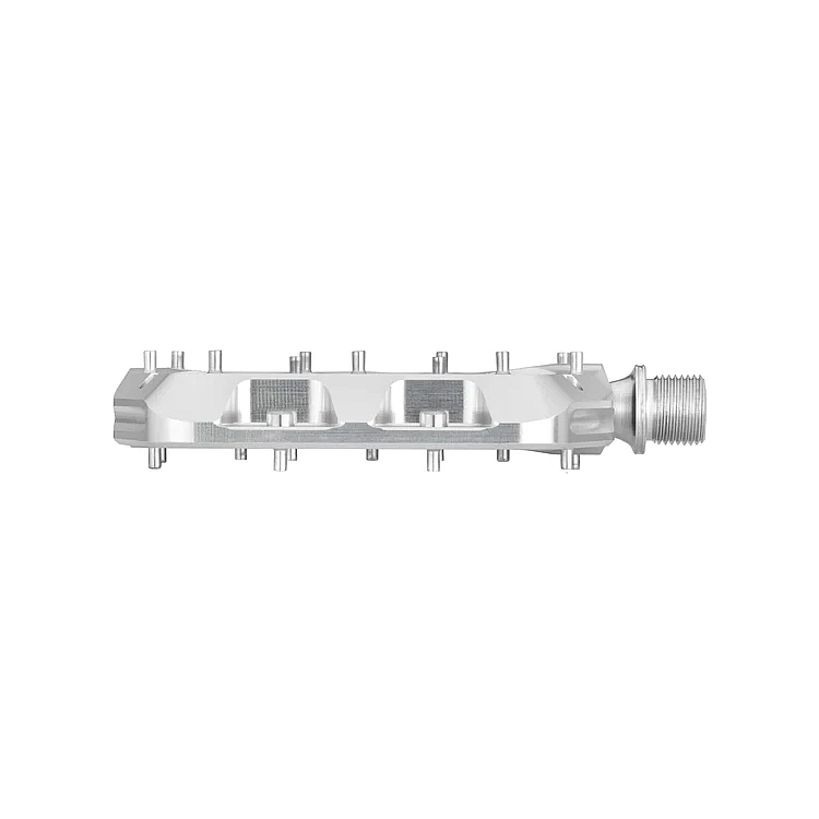 パーツ WOLF TOOTH WAVEFOAM SILVER LARGE Wolf Tooth WAVEFORM Flat Pedals - Large - silver | BIKE24