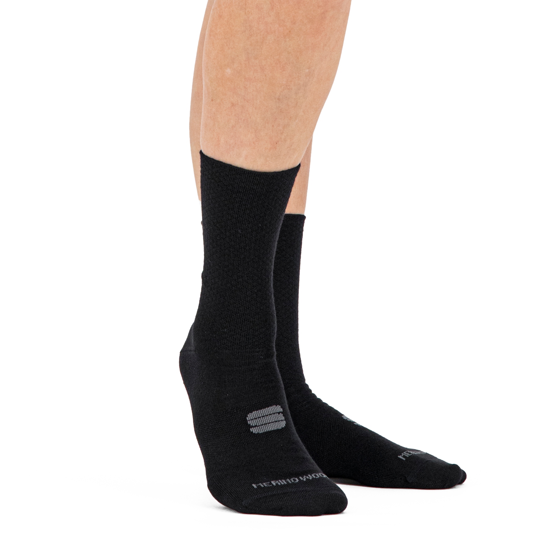 Picture of Sportful Wool Woman 16 Socks - 002 Black Anthracite