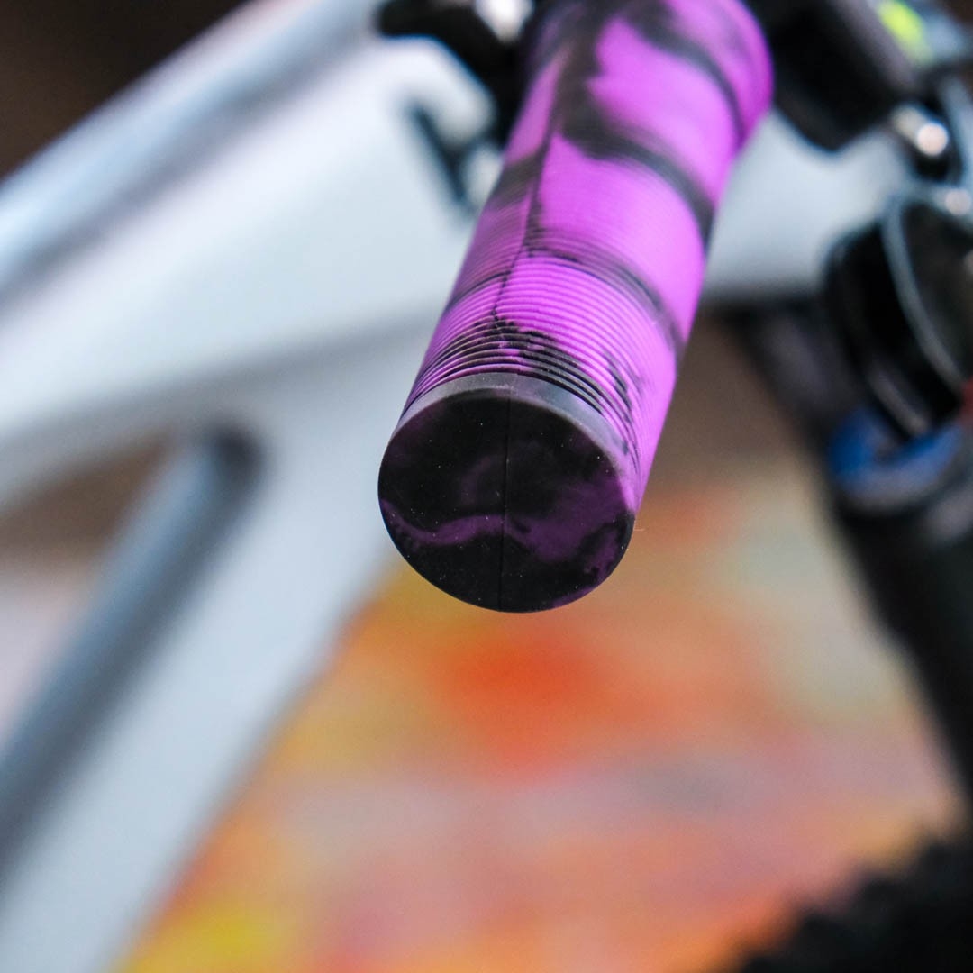 DeathGrip Collars Poignées Guidon DMR Brendog Death Grip - 133mm - Kraton Souple - VTT DH Grips Purple