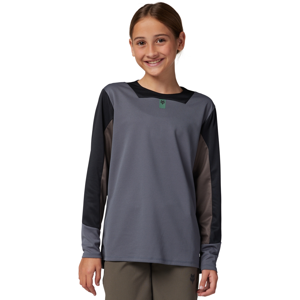 Picture of FOX Defend MTB Longsleeve Jersey Youth - graphite