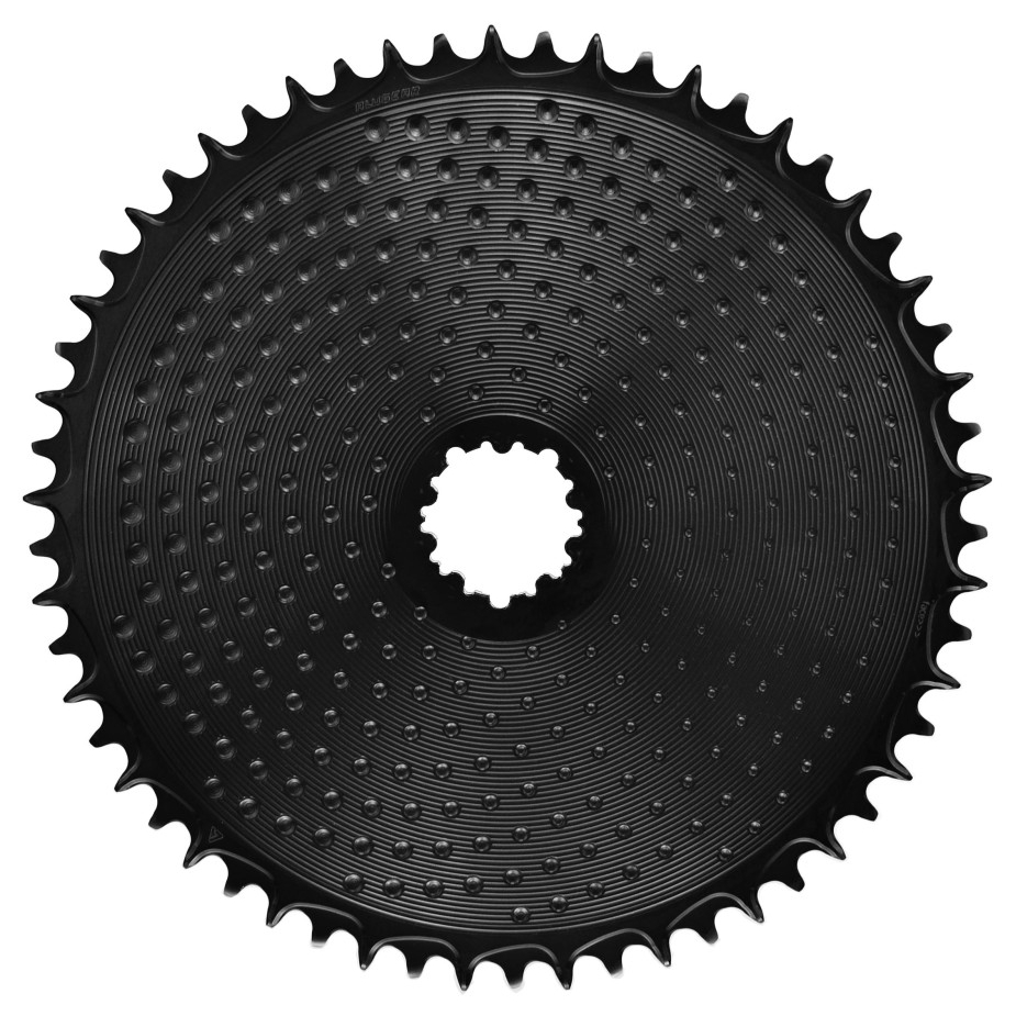 Bild von Alugear AERO Golf Ball Kettenblatt - Road/Gravel | Direct Mount (SRAM 3-Bolt) | 1x 10/11/12s - rund | schwarz