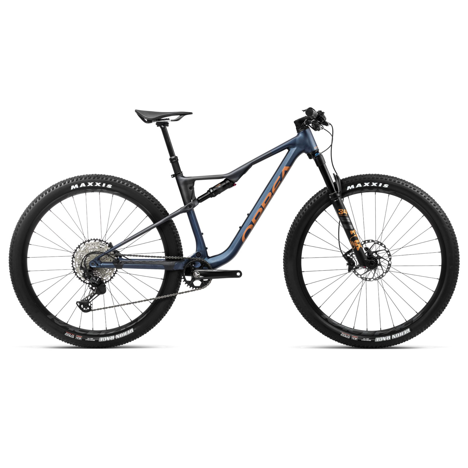 Orbea OIZ H10 - Mountain Bike - 2024 - Moondust Blue - Leo Orange (matt)