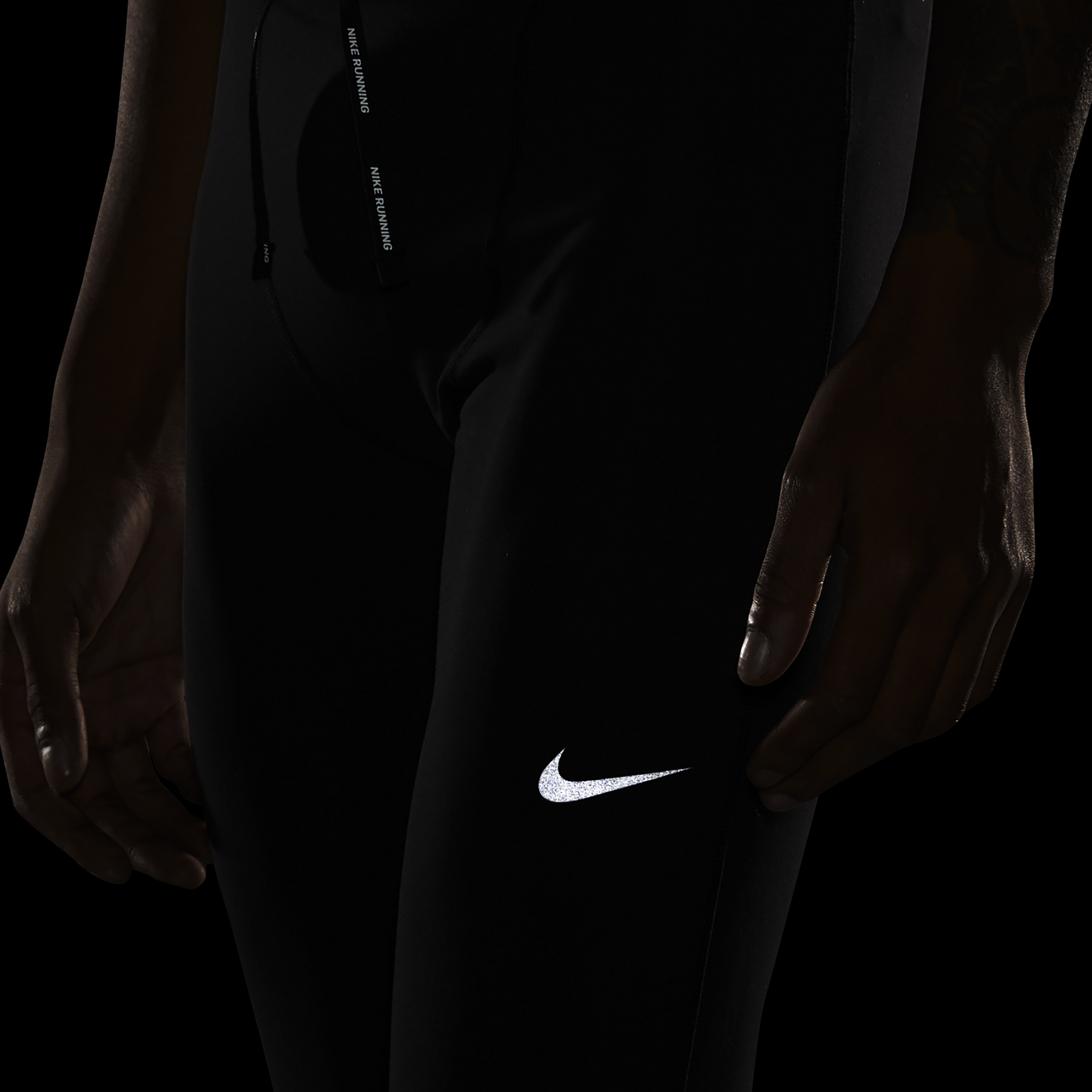 Nike Men's Repel Challenger Running Tights, Black Size Small DD6700-010