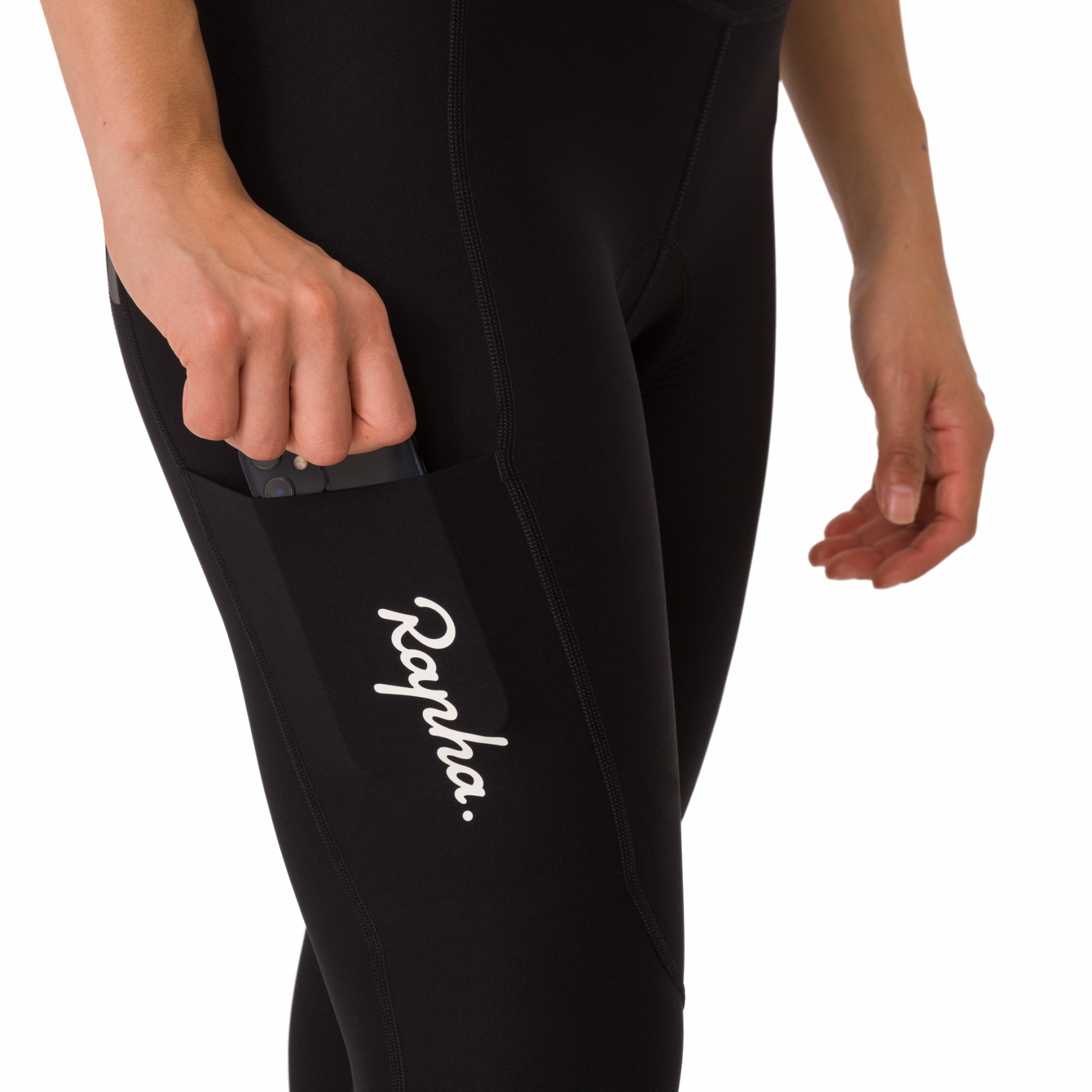 Rapha 3/4 Tights Women - black/white | BIKE24