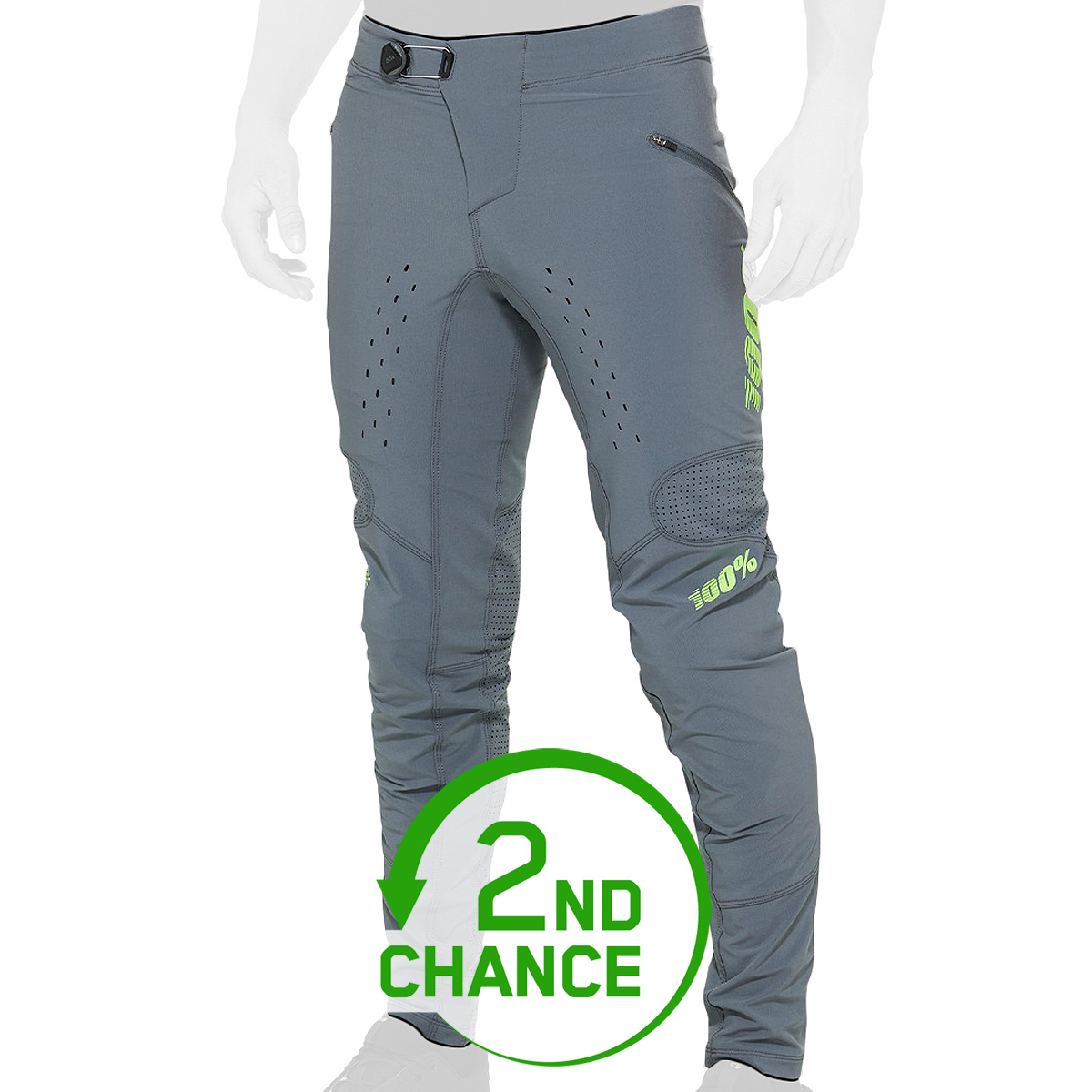 Мужские велосипедные брюки R-Core X из 100% хлопка - серый - 2-й вариант