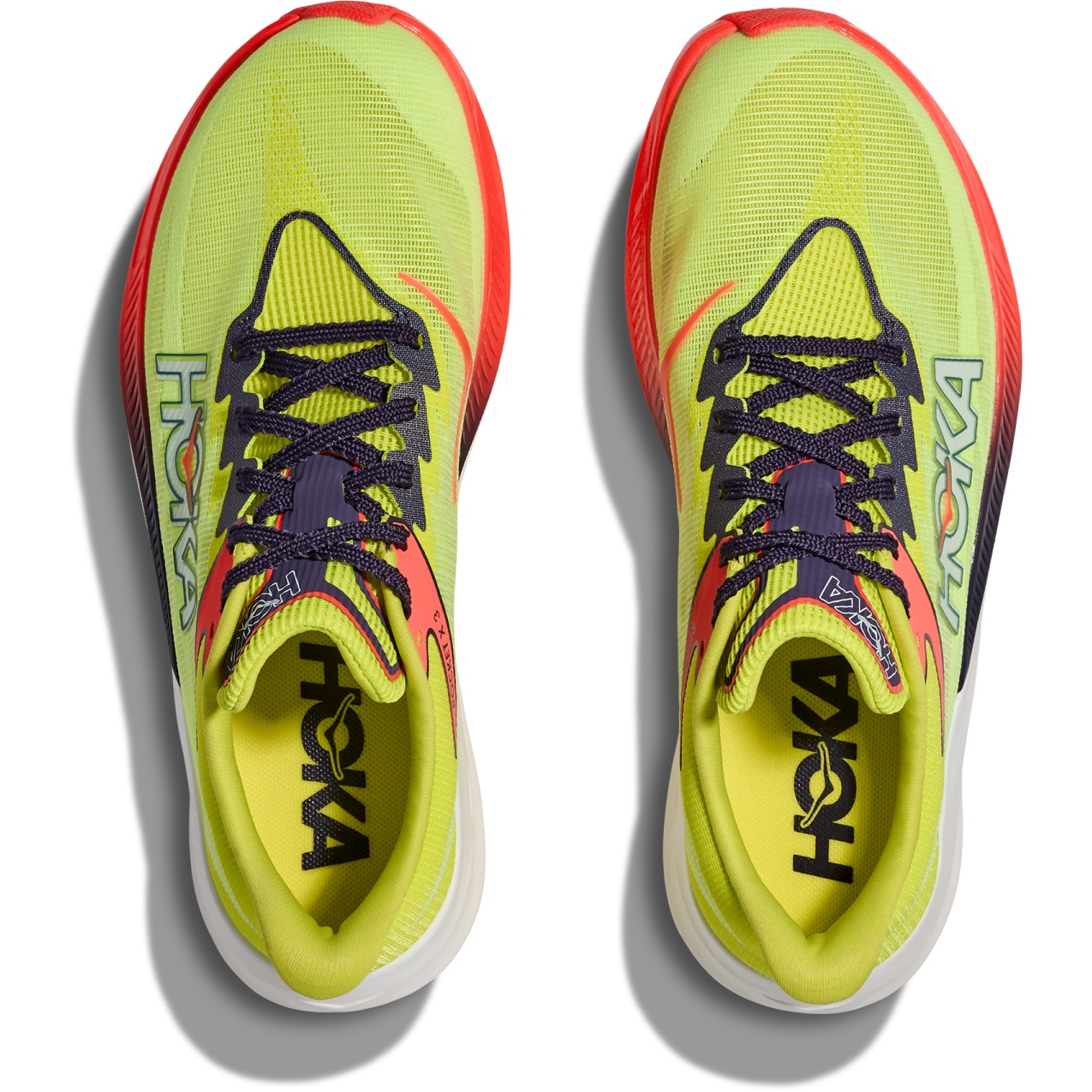 Hoka Rocket X 3 Laufschuhe Unisex - neon yuzu / squid ink | BIKE24