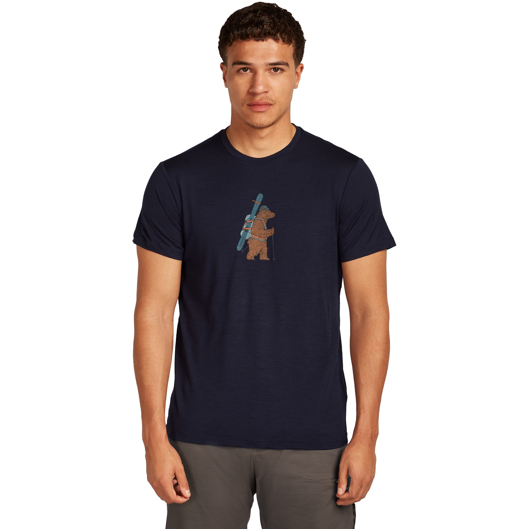 Bild von Icebreaker Merino 150 Tech Lite T-Shirt Bear Tour Herren - Midnight Navy