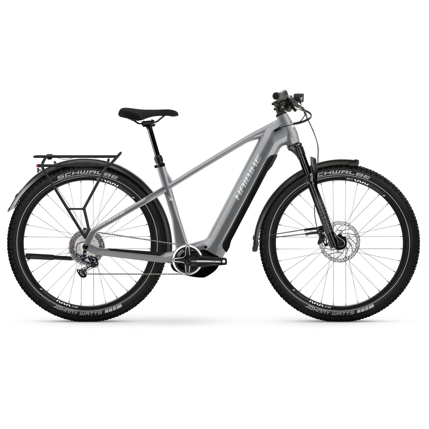 Productfoto van Haibike TREKKING 7 HIGH 720Wh - 27.5&quot; Trekking E-Bike  - 2023 - urban grey/white gloss