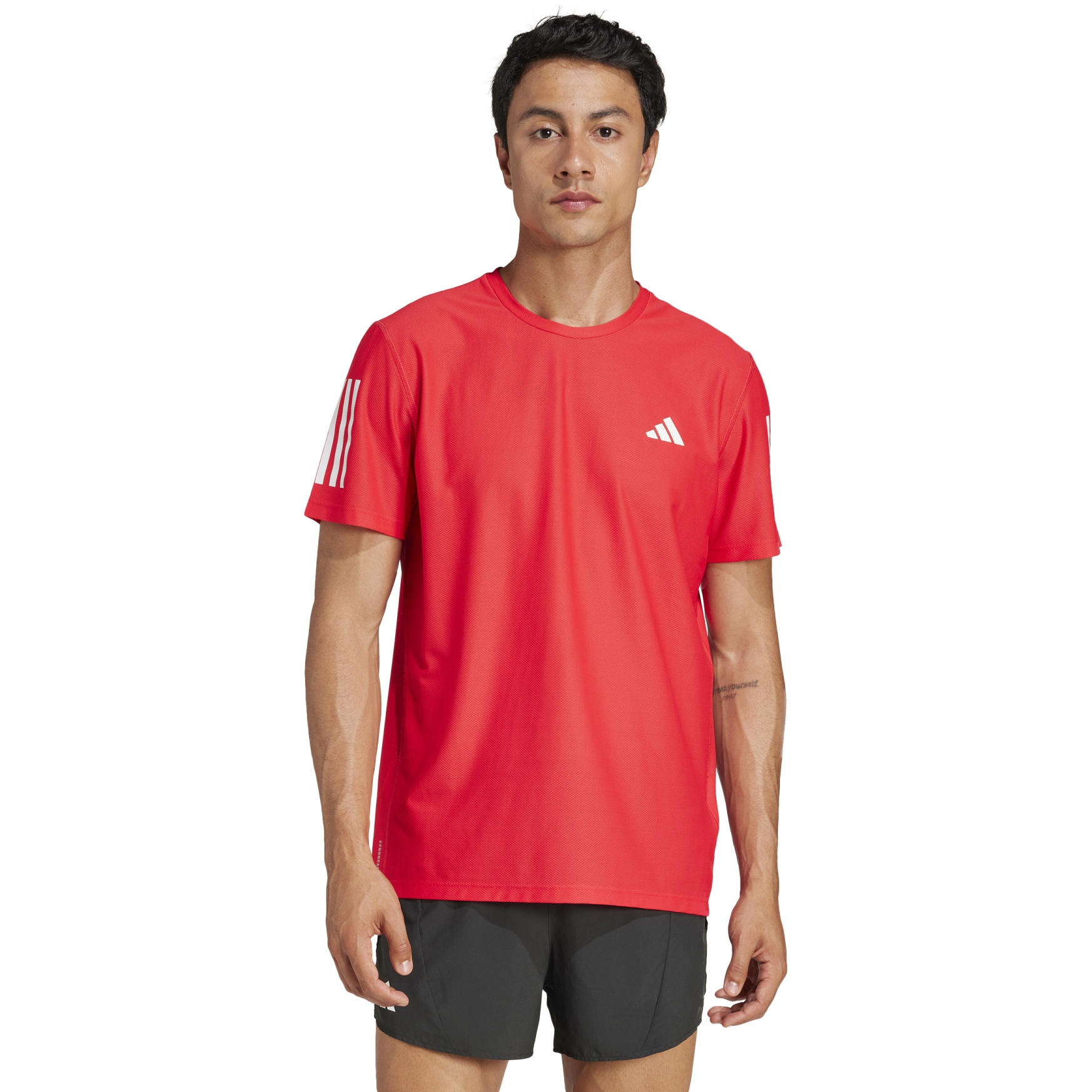 Picture of adidas Own The Run Tee Men - pure ruby JC9794