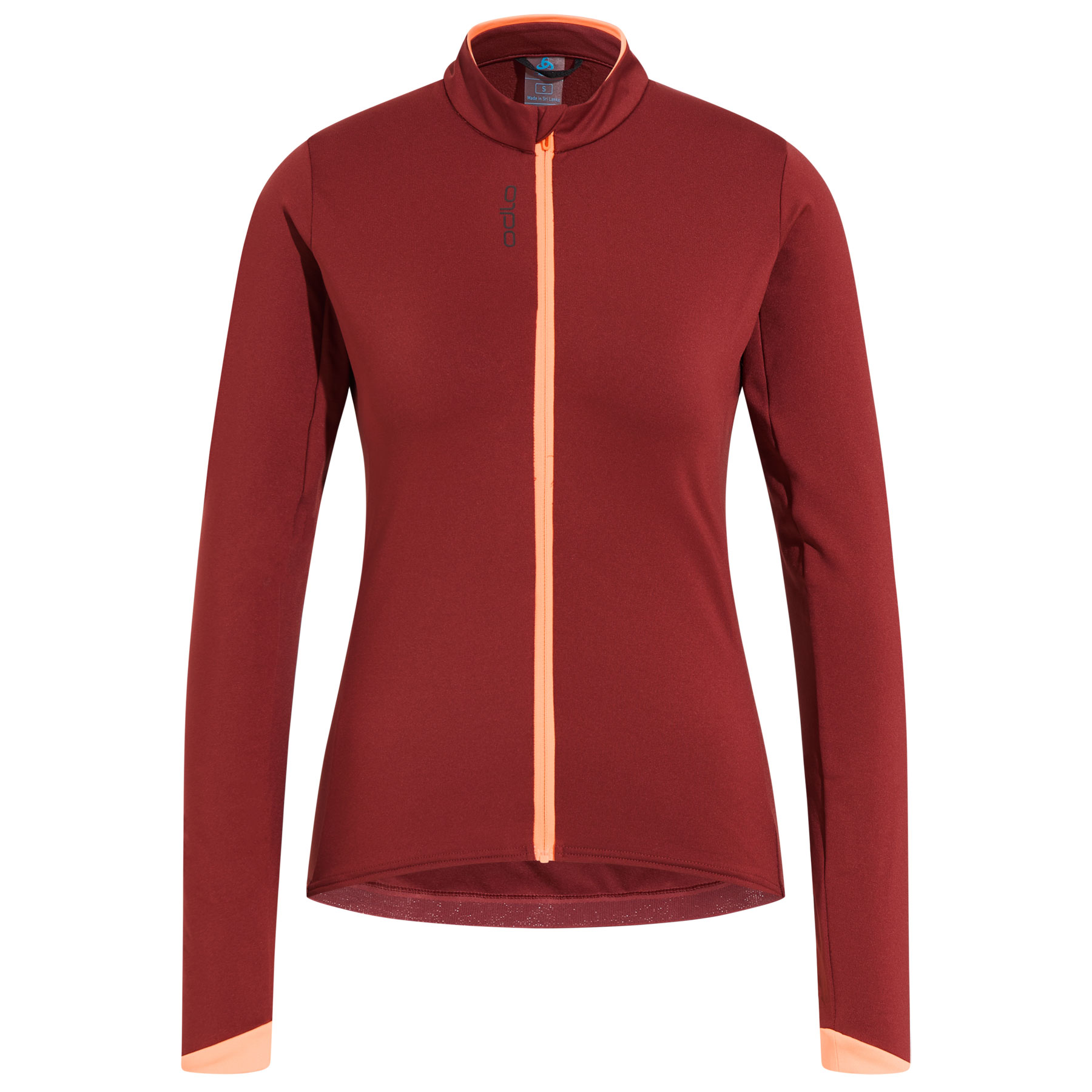 Picture of Odlo Zeroweight Ceramiwarm Mid Layer Jersey Women - spiced apple