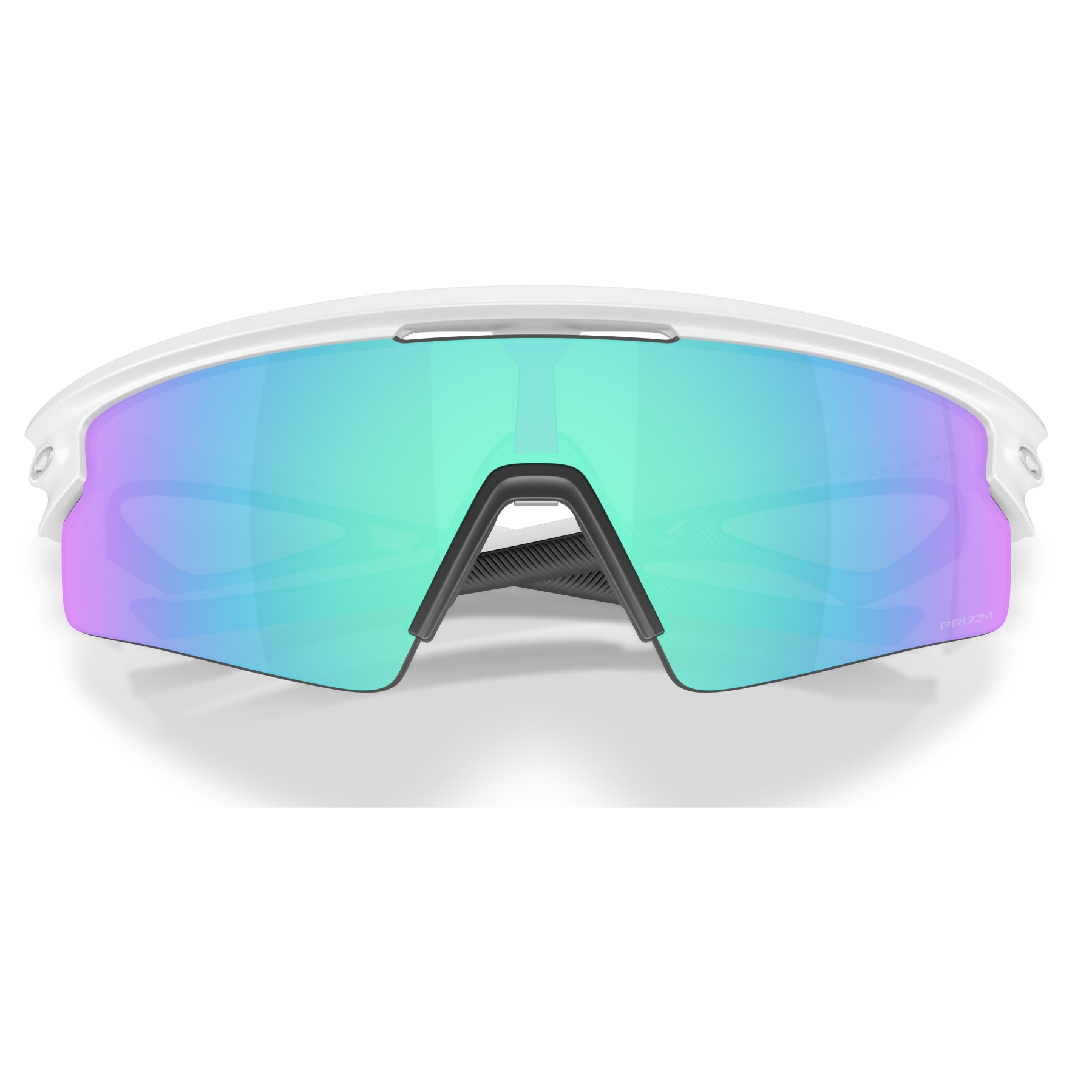 Oakley Sphaera Strike Glasses - Matte White/Prizm Sapphire