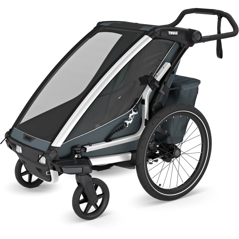 Zdjęcie: Thule Chariot Cross 2 Single - Bike Trailer for 1 Kid - dark slate