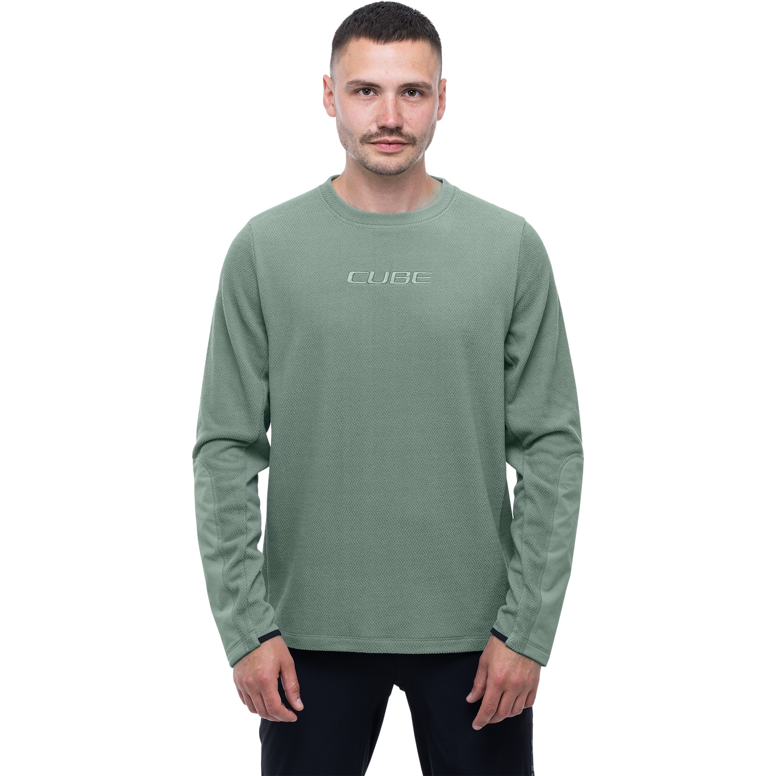 CUBE Maglia a Maniche Lunghe Uomo - ATX Fleece - mint - BIKE24