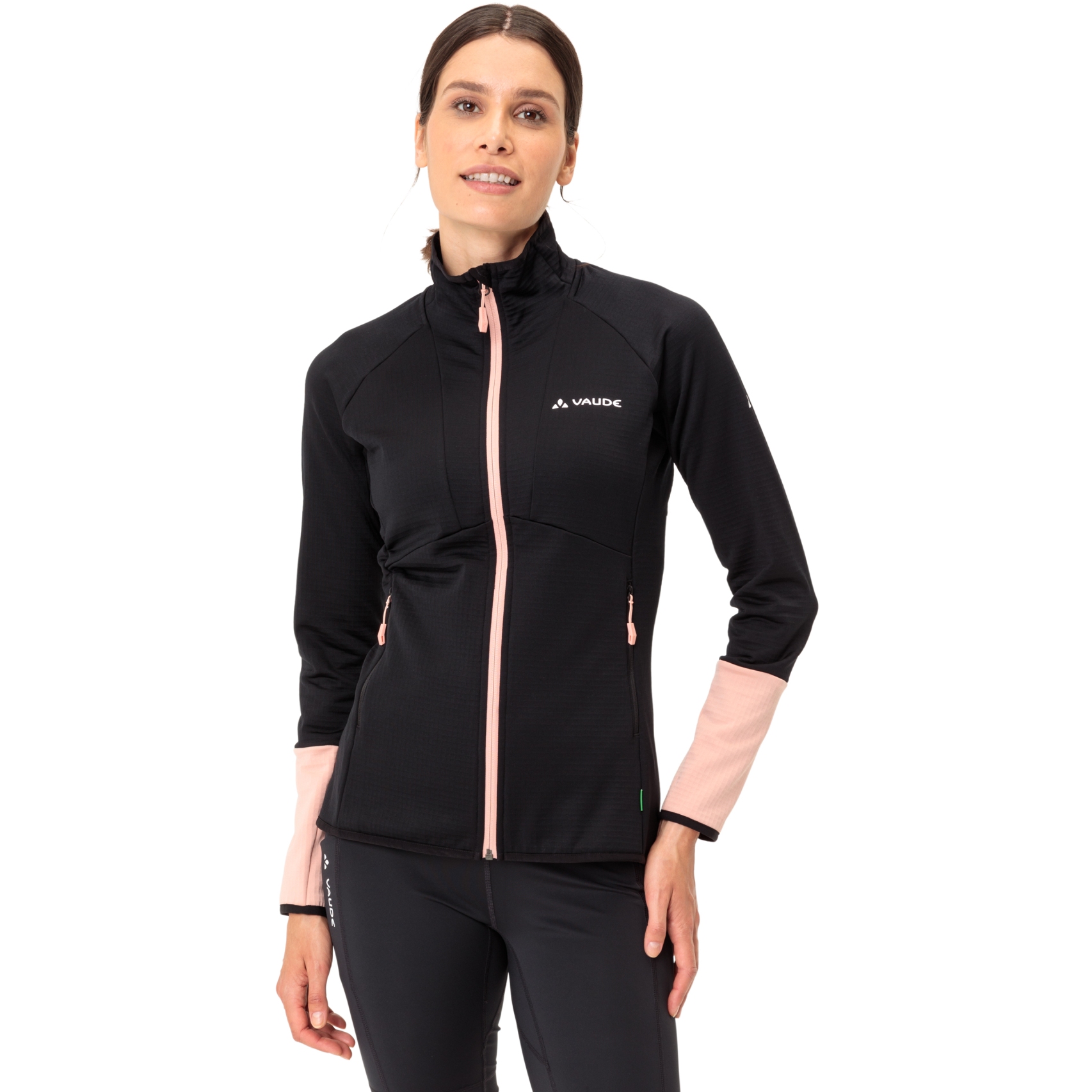 Produktbild von Vaude Monviso II Fleece Full Zip Jacke Damen - schwarz