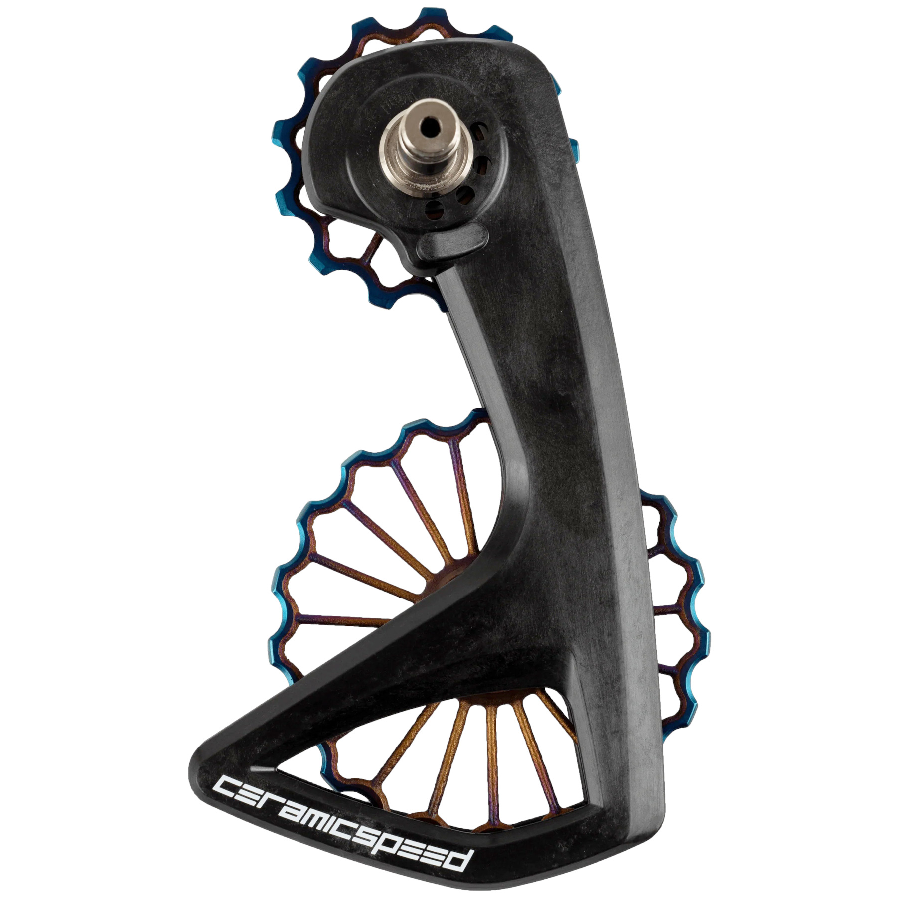 Produktbild von CeramicSpeed OSPW RS Schalträdchen-System - 3D Ti | Beschichtete Lager | für Shimano Dura Ace/Ultegra Di2 (R9250/R8150) - oil slick