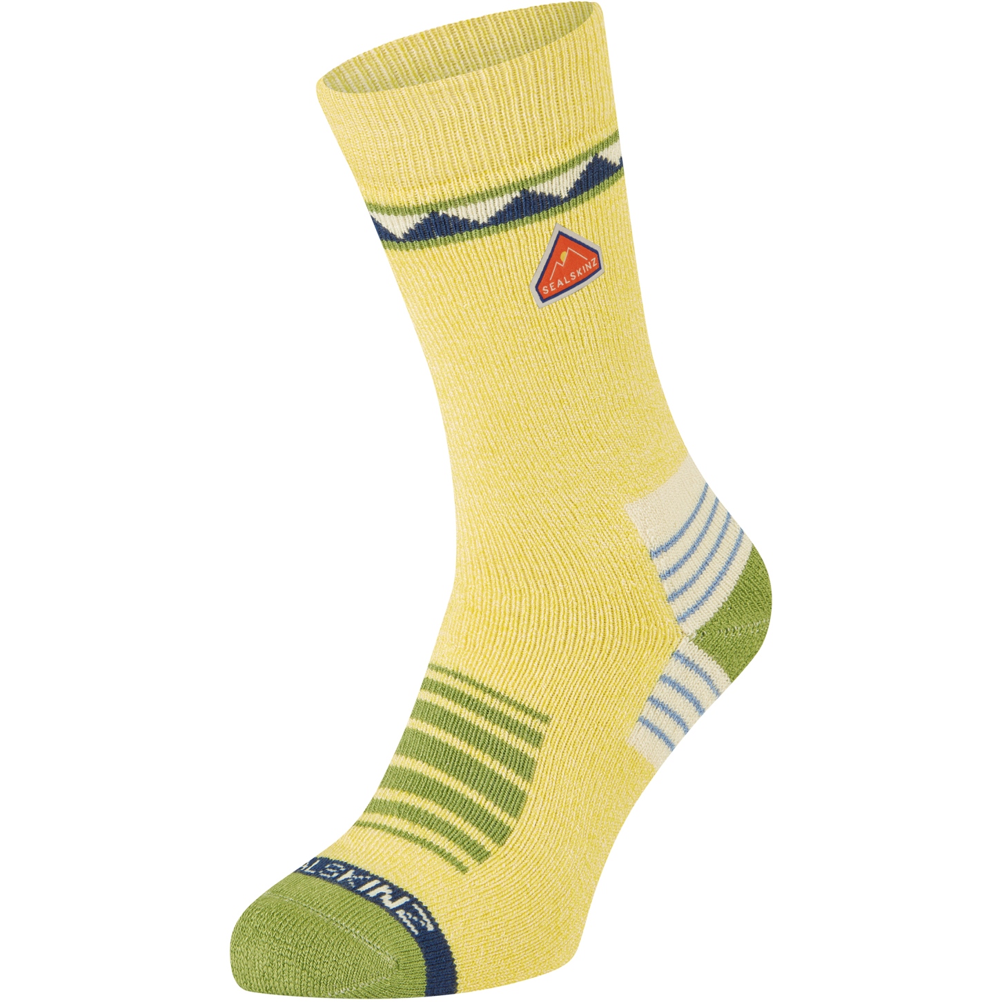 Туристические носки средней длины SealSkinz Kimberley - Желтый