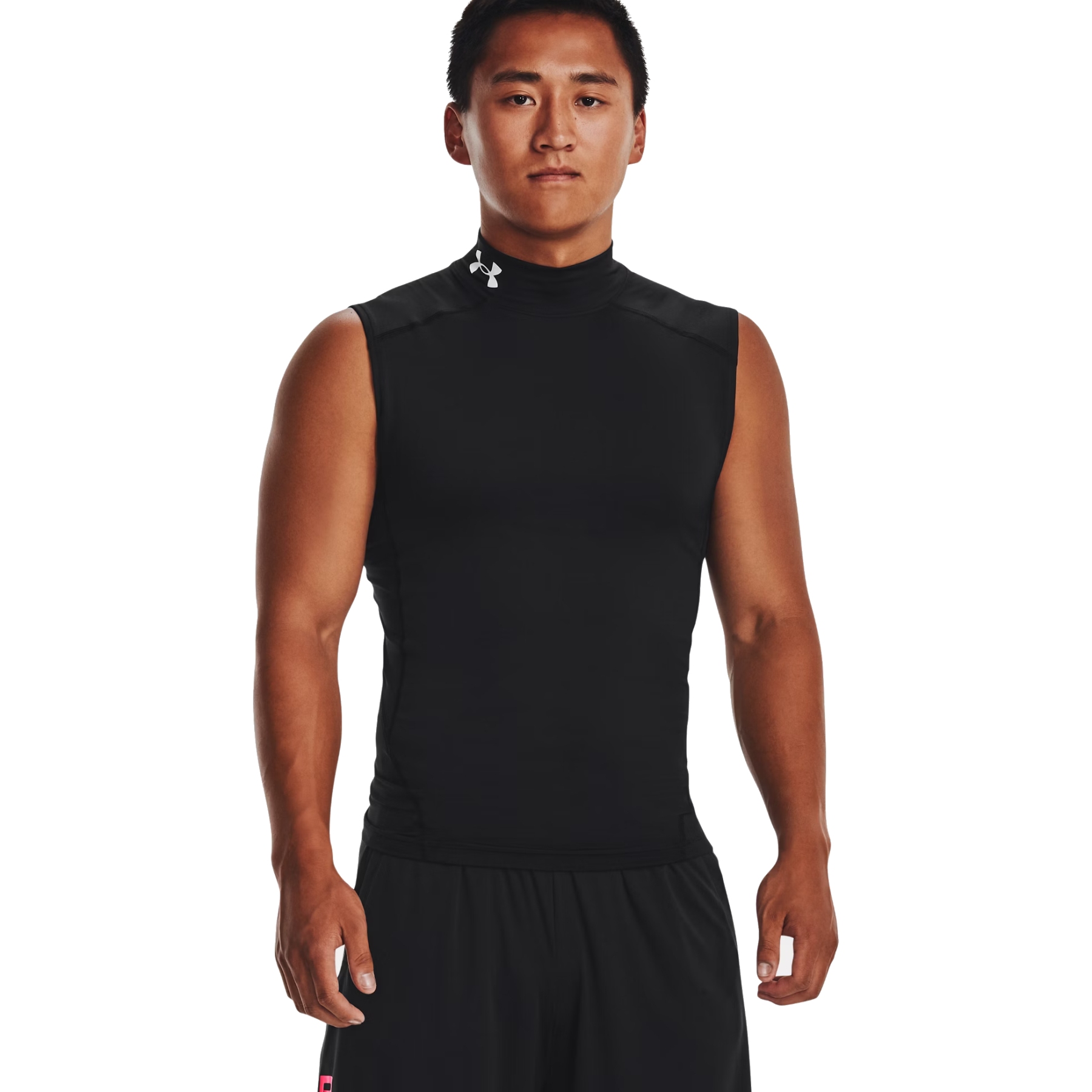 Produktbild von Under Armour HeatGear® Mock Ärmelloses Oberteil Herren - Schwarz/Weiß