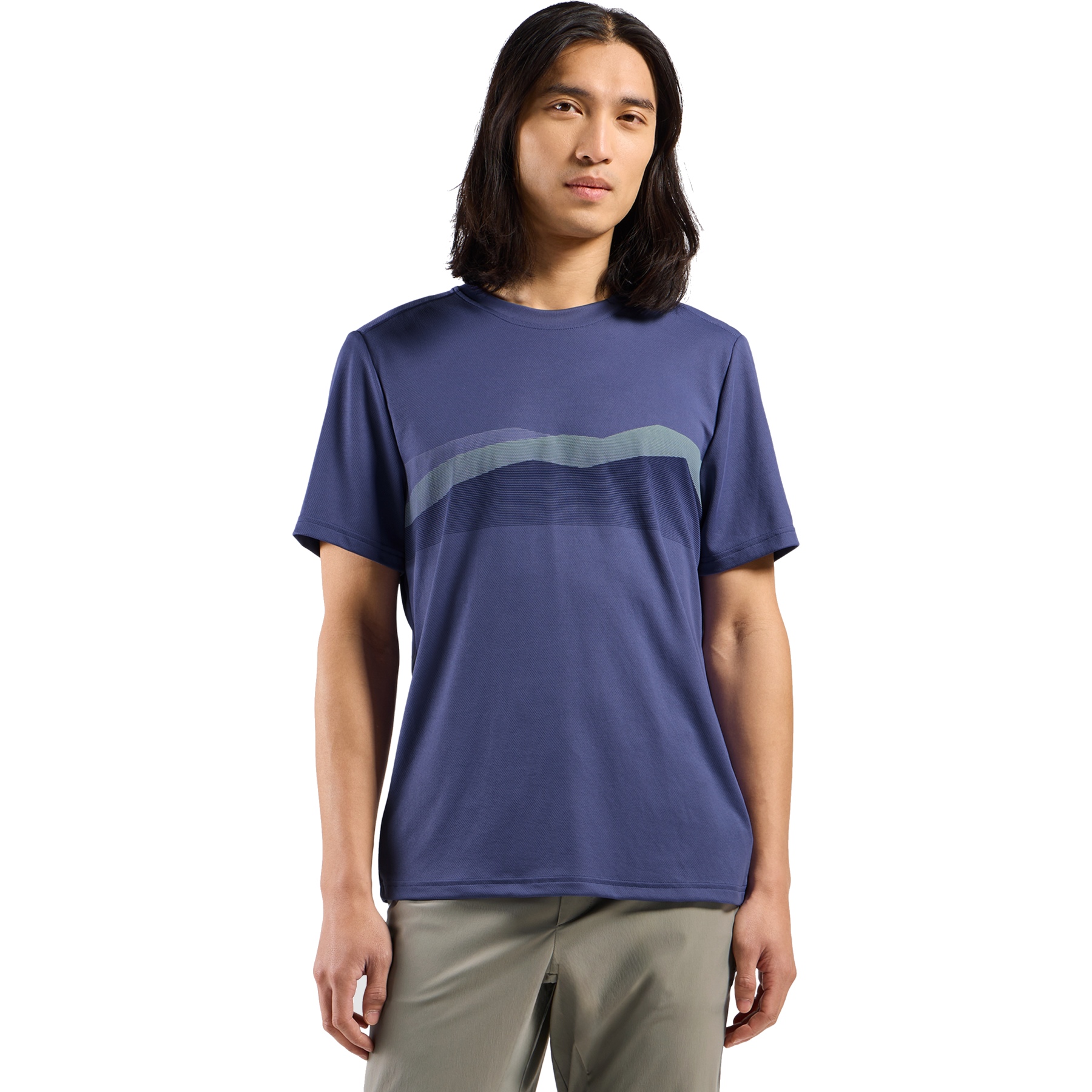 Immagine di Odlo Maglietta Uommo - F-Dry Ridgeline - skipper blue