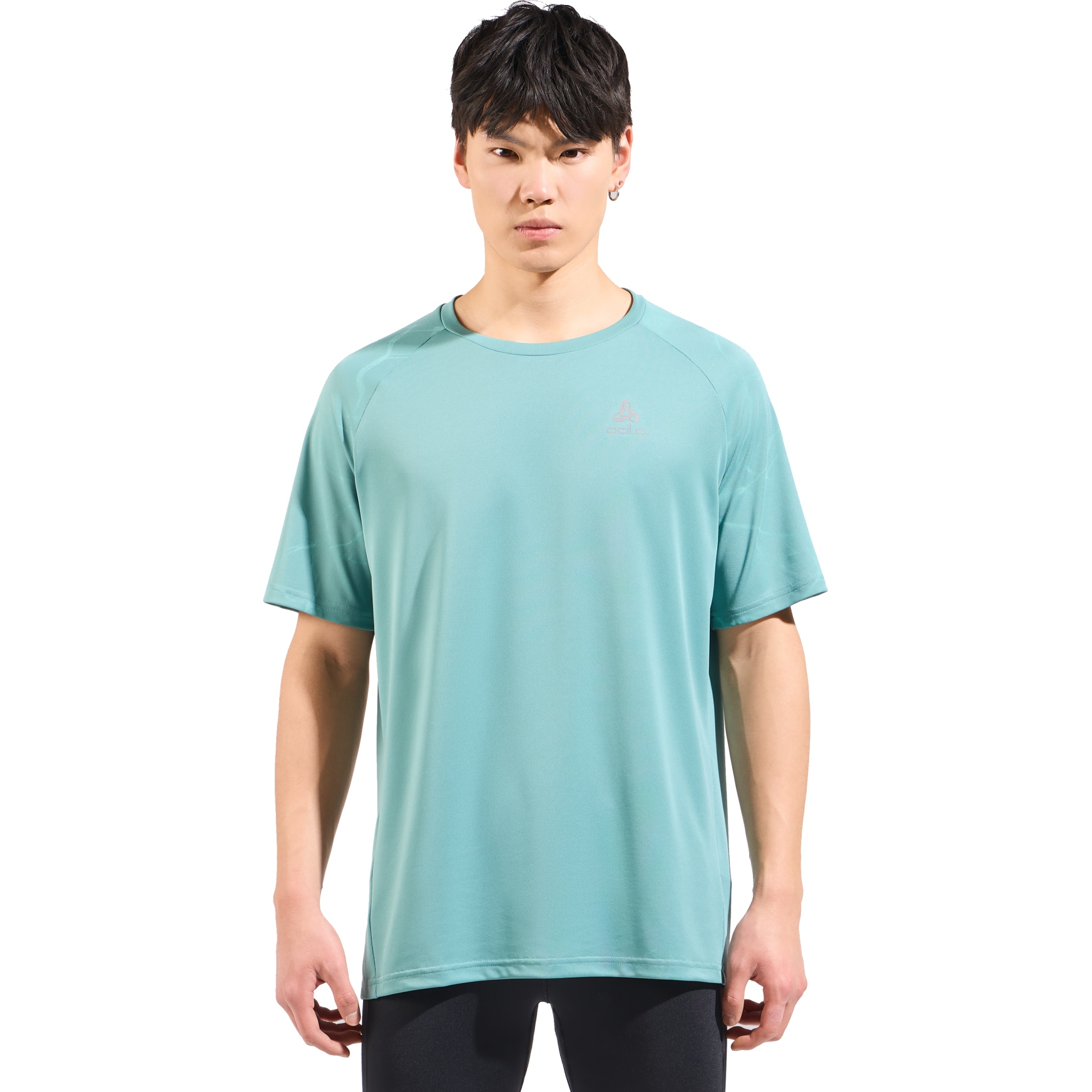 Odlo Essentials Print Hardloopshirt Heren arctic