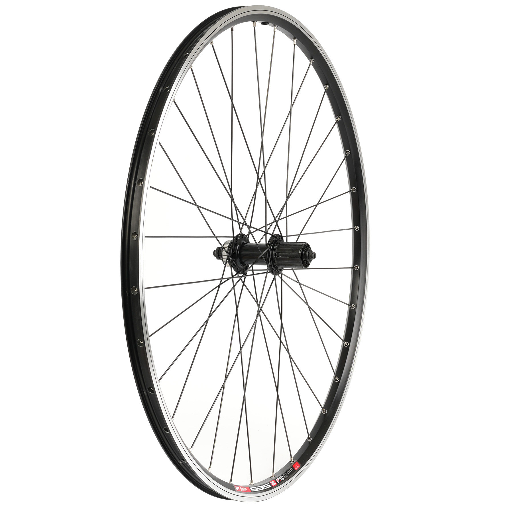 Zdjęcie: Shimano | DT Swiss FH-QC400 | 535 Rear Wheel - 28&quot; | 10x135mm | QR - Shimano HG
