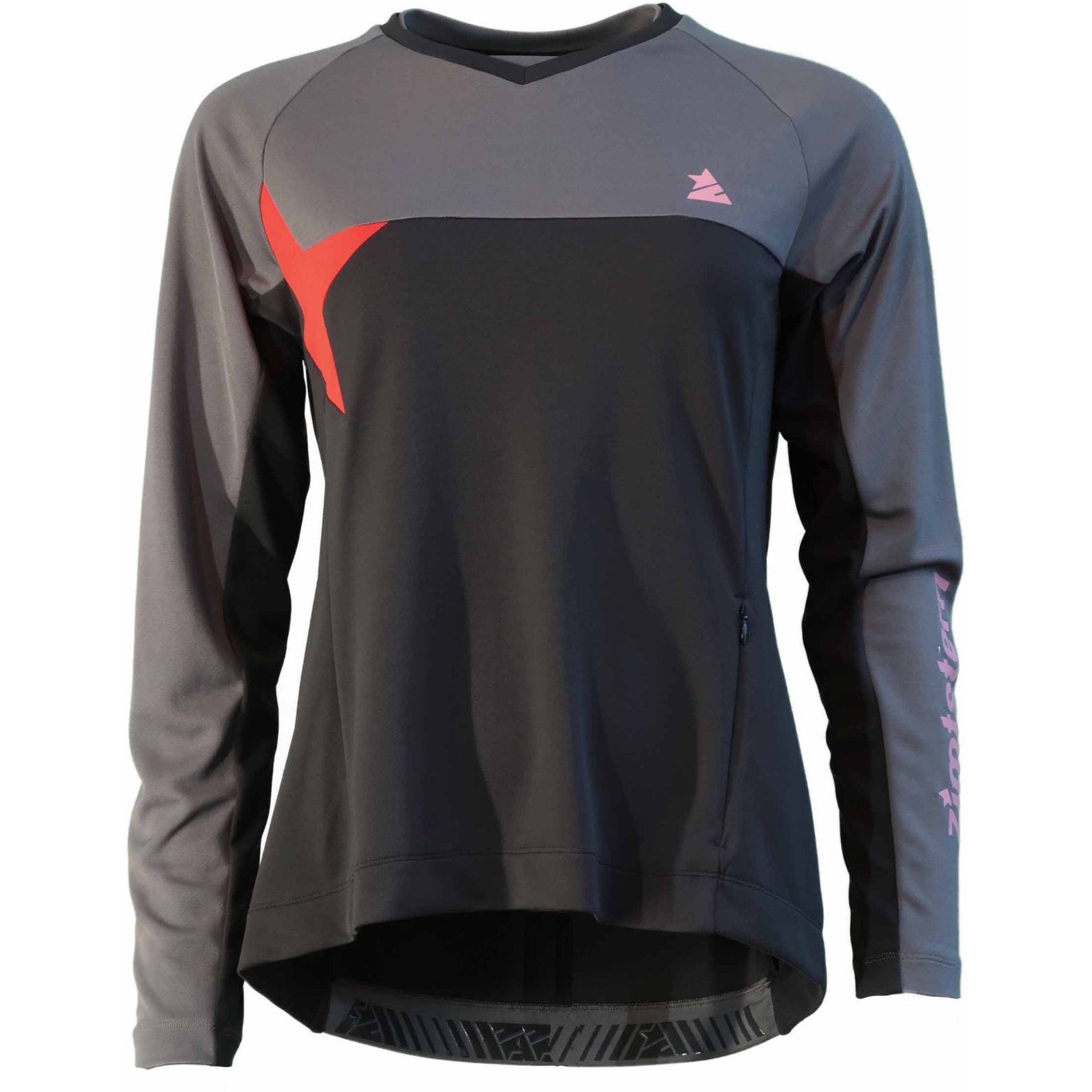 Imagen de Zimtstern Maillot MTB de Manga Larga Mujer - Bulletz - Pirate Black/Gun Metal