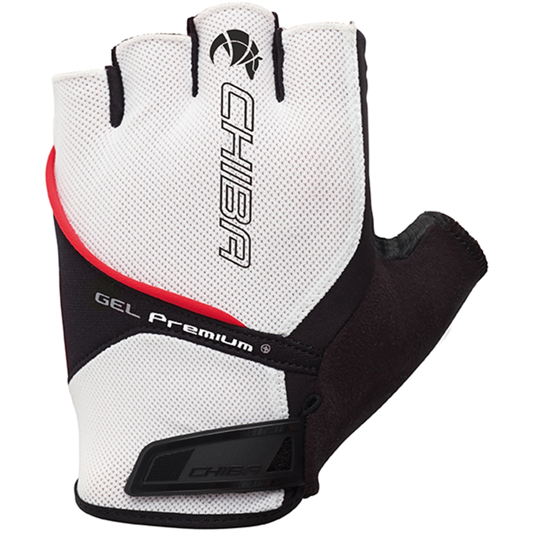 Productfoto van Chiba Gel Premium Handschoenen met Korte Vingers - wit