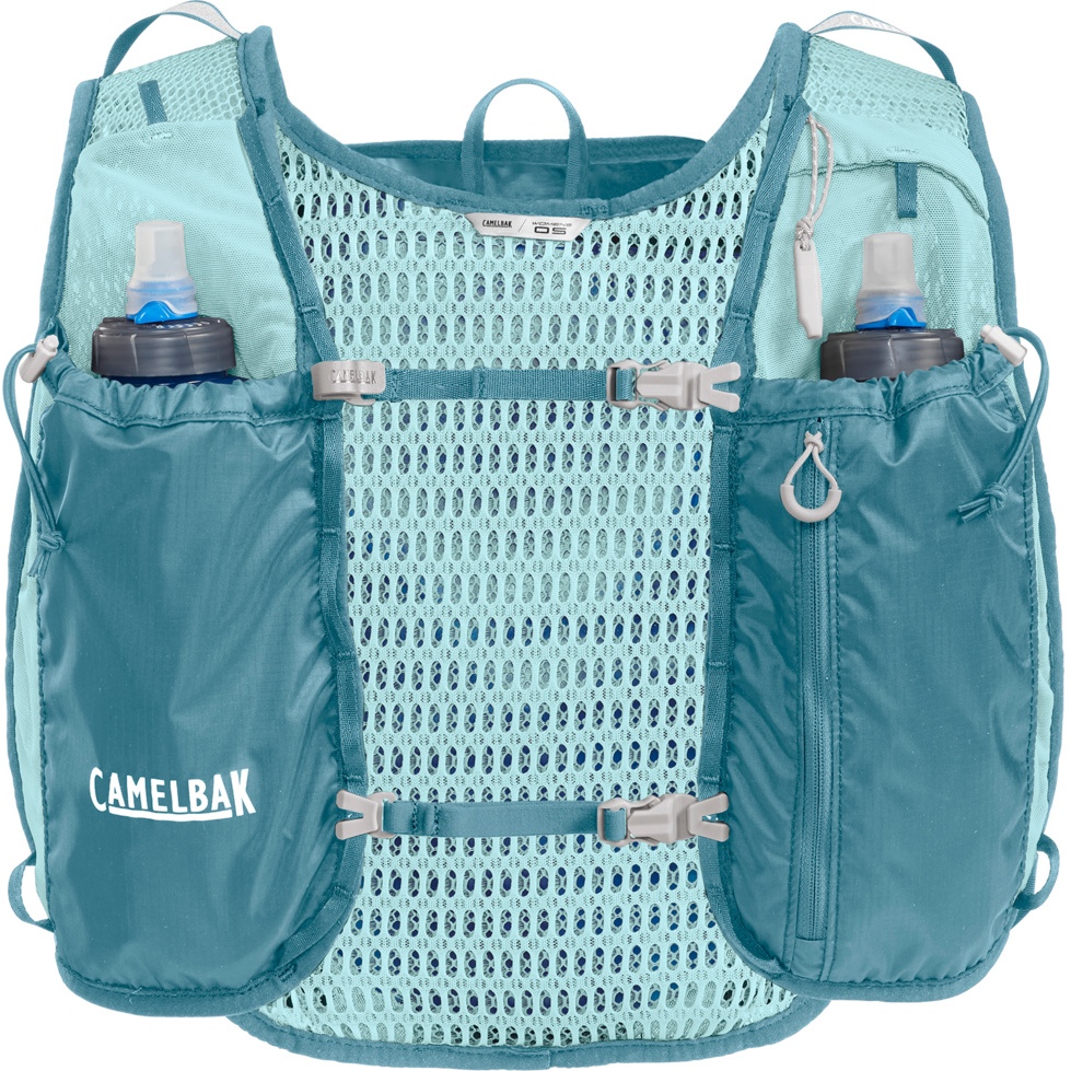 Produktbild von CamelBak Trail Run 7 Laufweste Damen + 2 x 500ml Quick Stow™ Flasks - adriatic blue