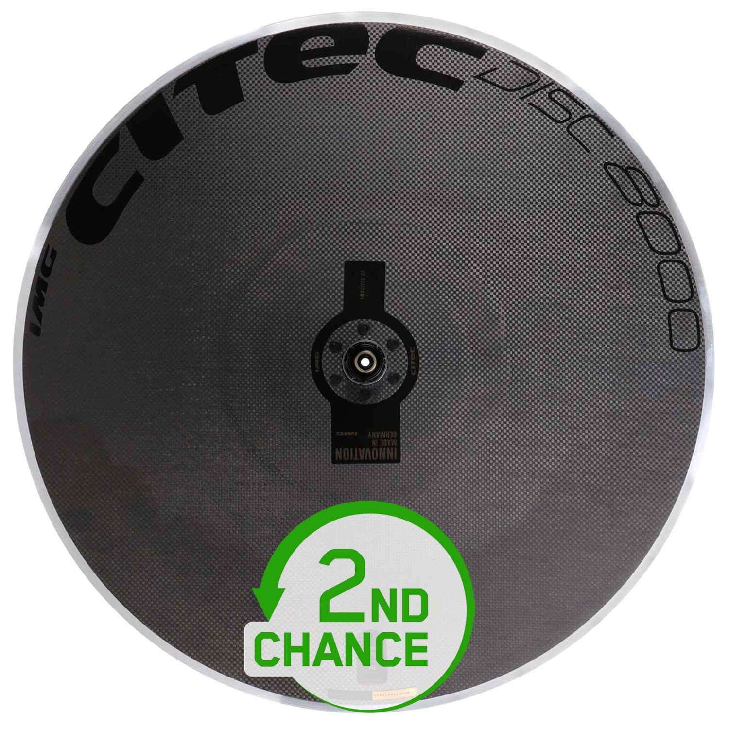 Productfoto van CITEC Disc 8000 Achterwiel - 28&quot; | Clincher - QR 130 - zwart - B-Keus