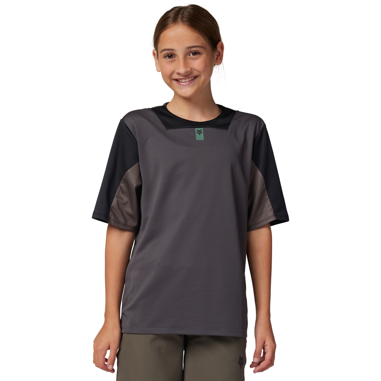 Picture of FOX Defend MTB Short Sleeve Jersey Youth - graphite