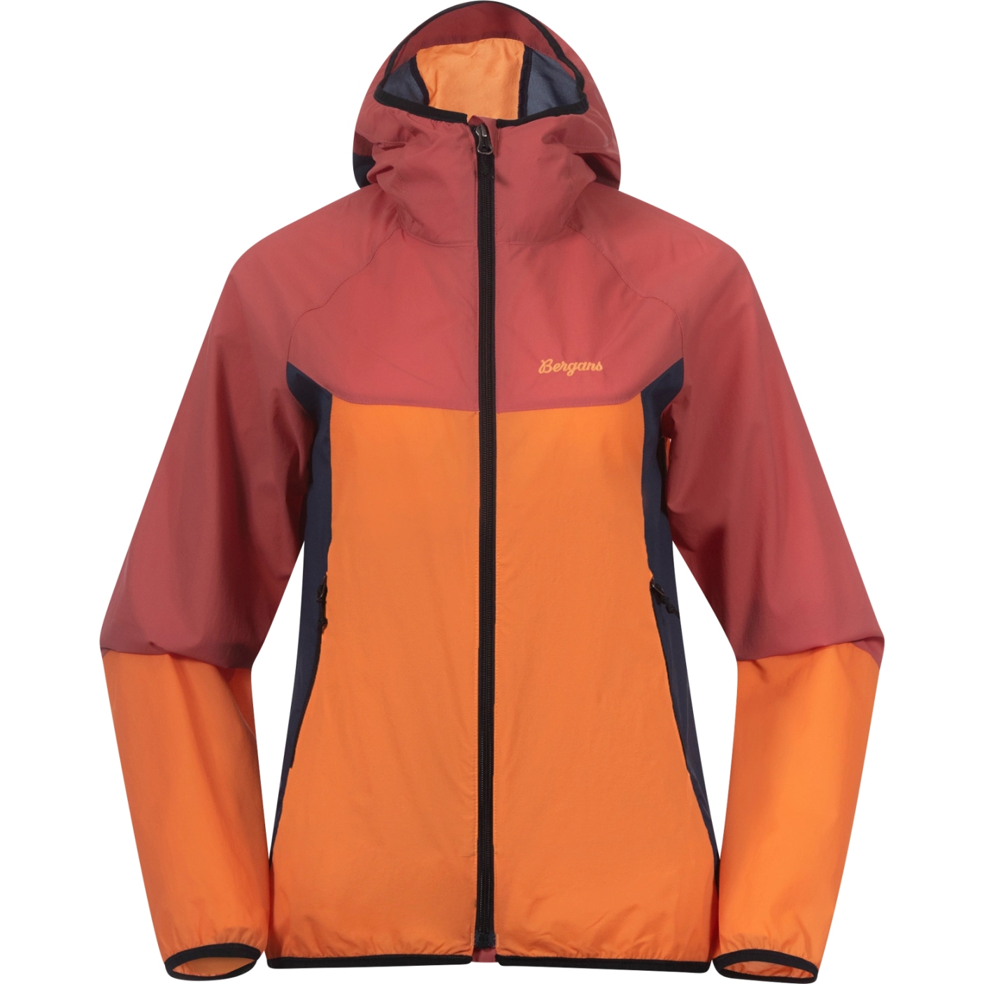 Produktbild von Bergans Vaagaa Windbreaker Jacke Damen - faded orange/rusty dust/navy blue