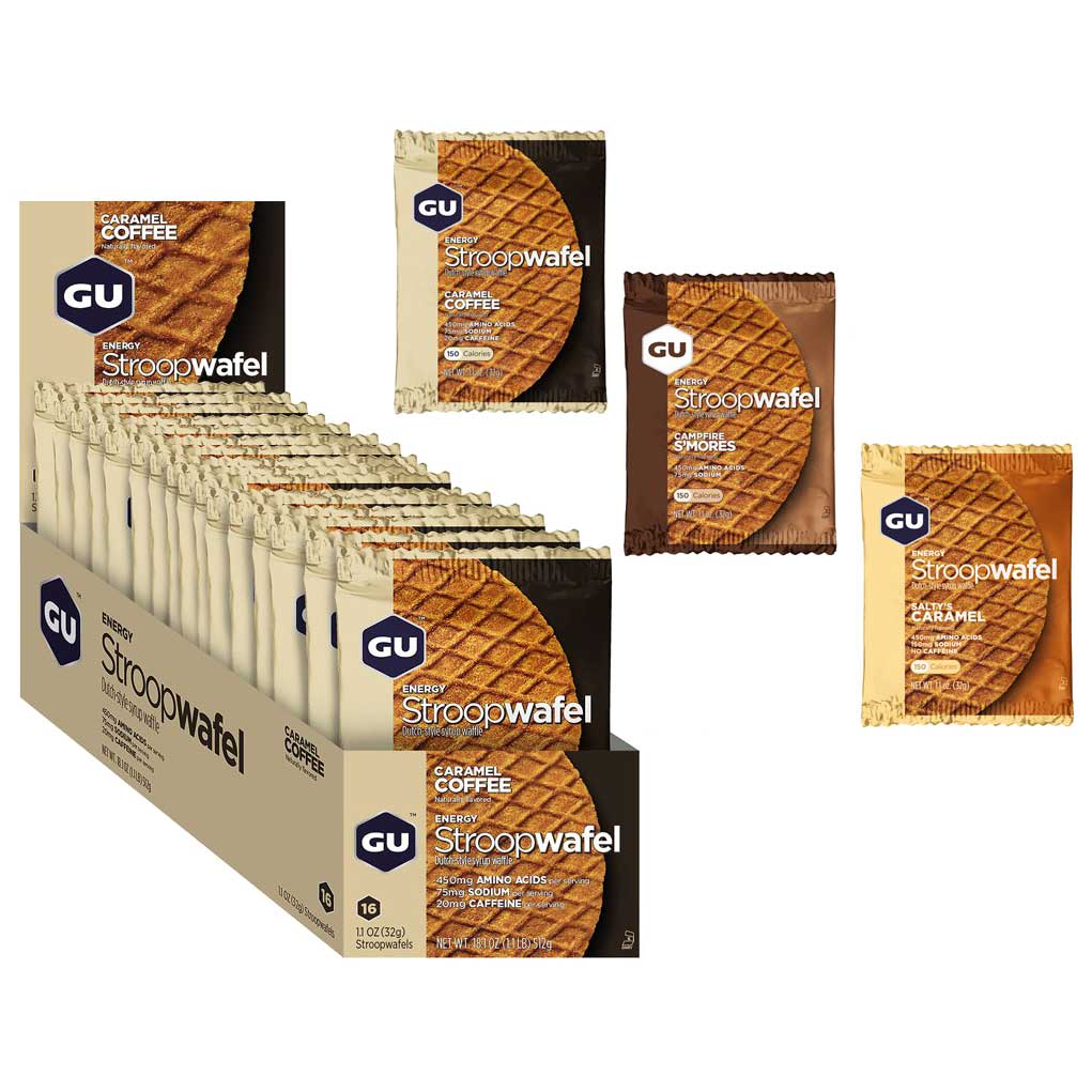 Picture of GU Stroopwafel - Carbohydrate Syrup Waffle - 16x32g