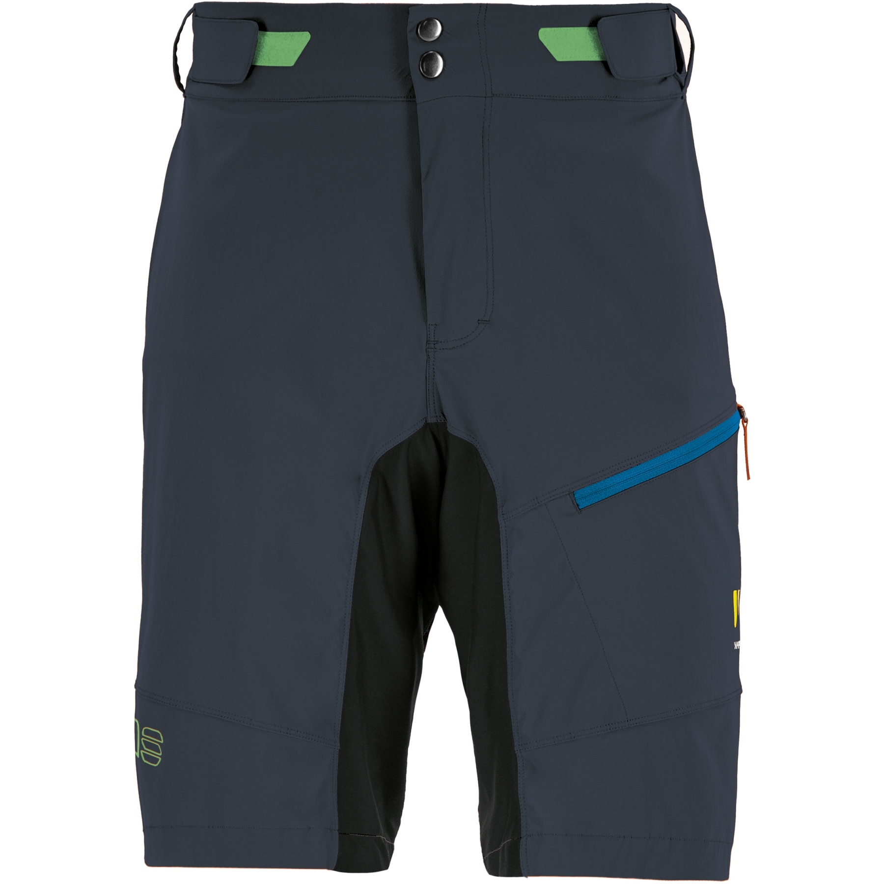 Picture of Karpos Val Viola MTB Shorts - ombre blue/black/green fluo