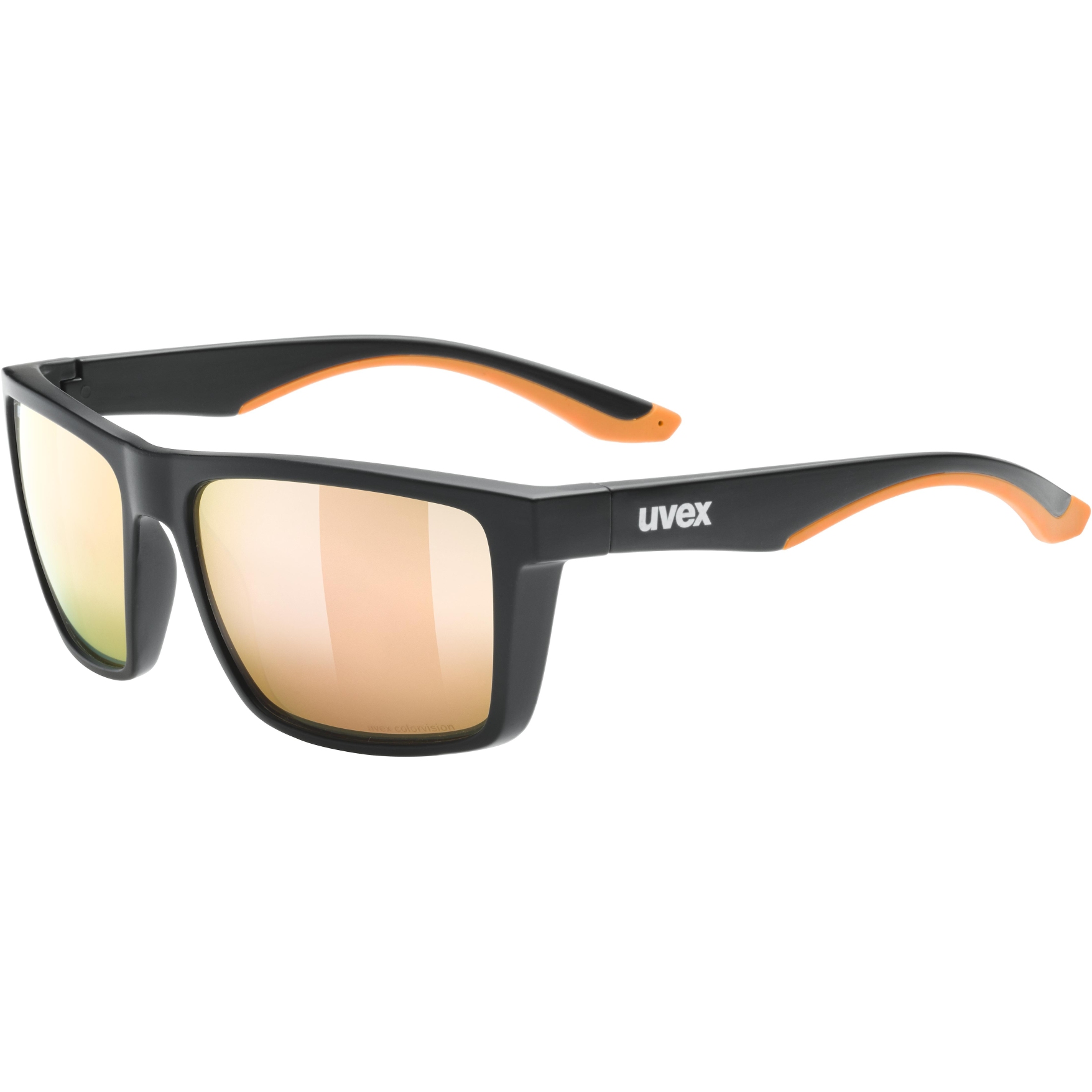 Produktbild von Uvex lgl 50 CV Brille - black mat/colorvision mirror champagne