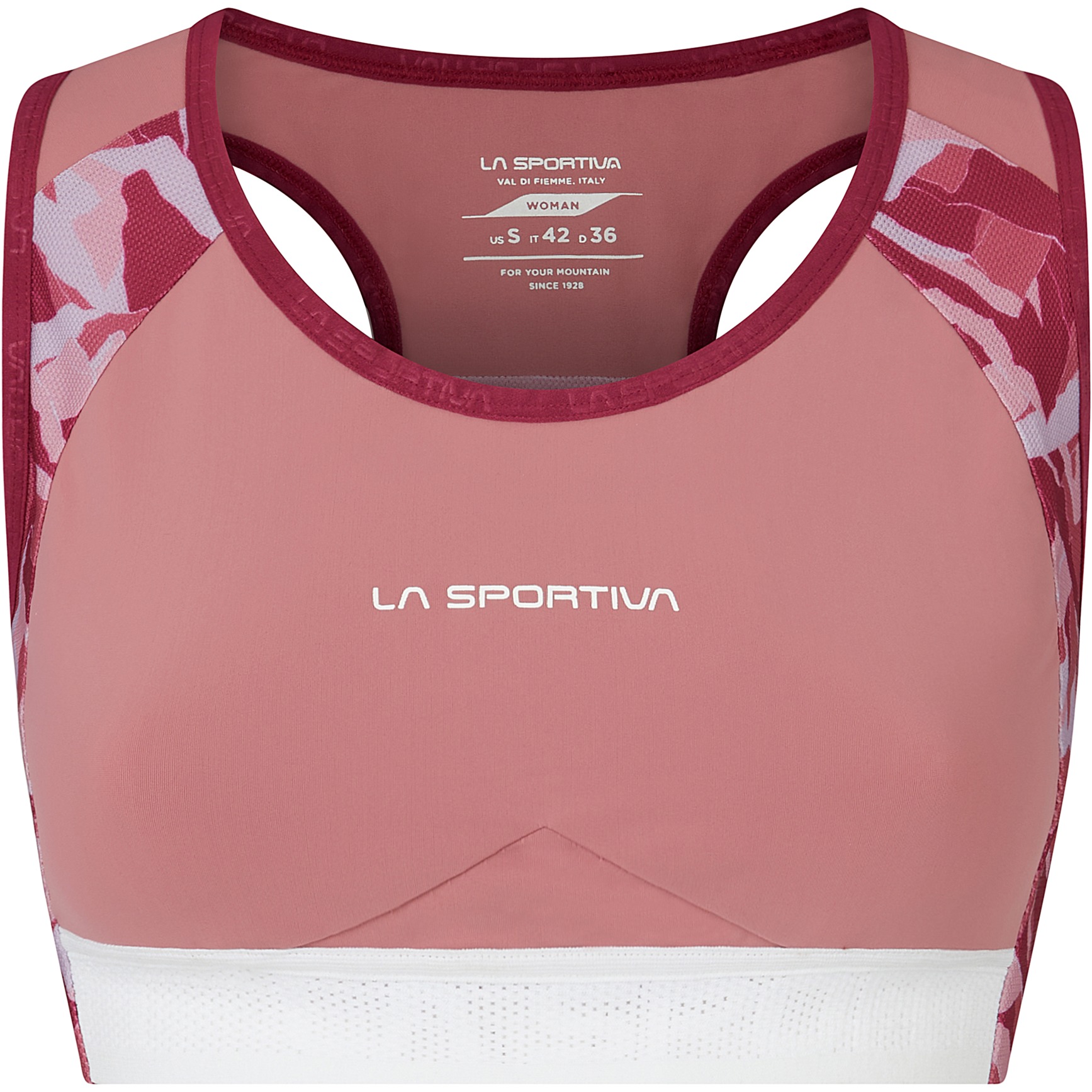 Image of La Sportiva Hover Bra Top Women - Blush/Red Plum