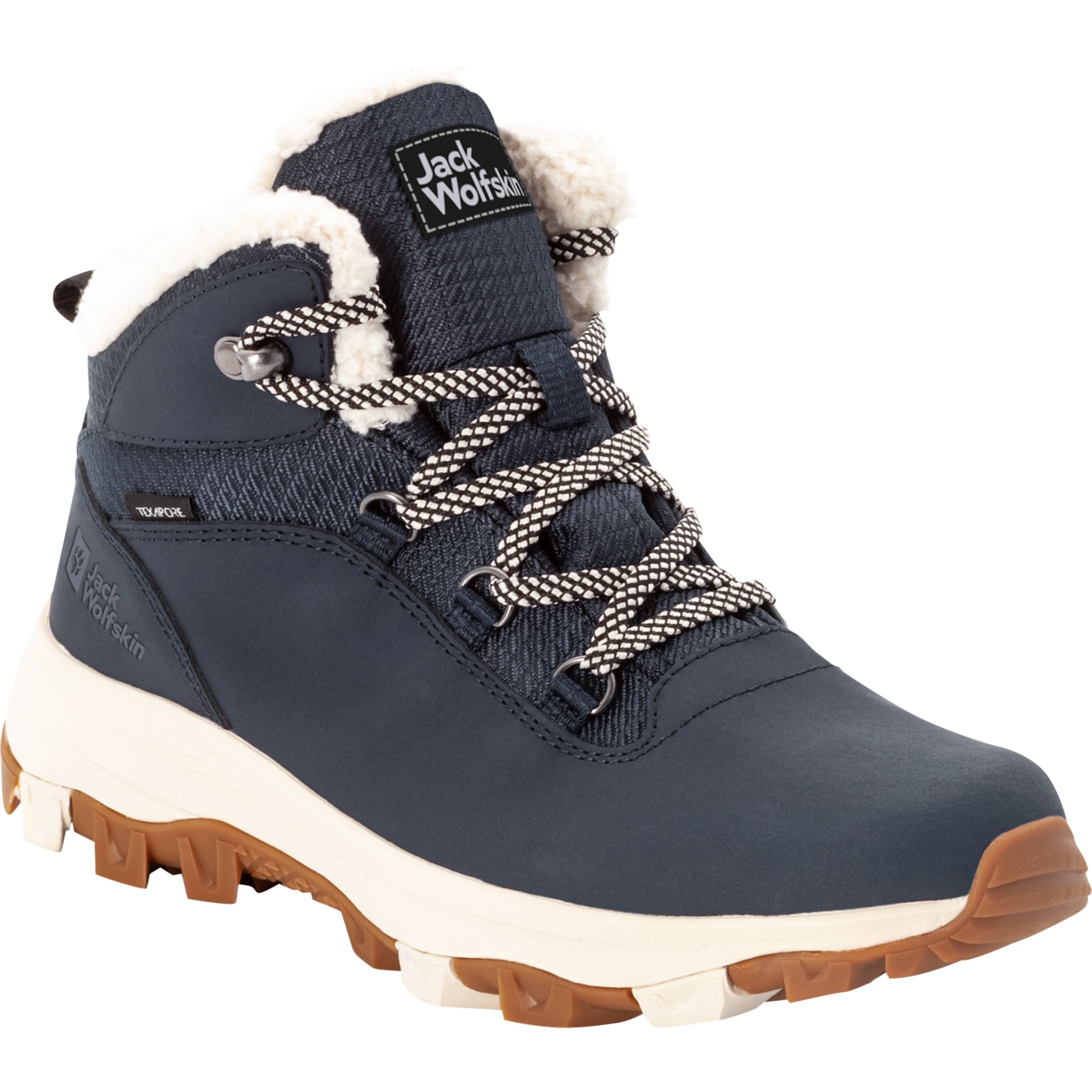 Picture of Jack Wolfskin Everquest Texapore Mid Hiking Shoes Women - dark blue / off-white