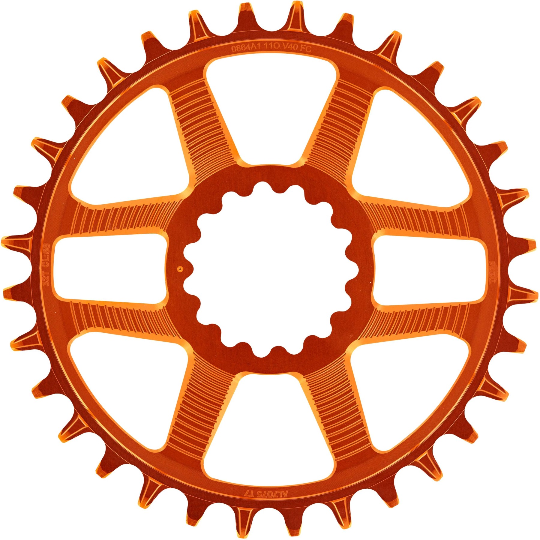 Produktbild von e*thirteen Helix R Direct Mount Kettenblatt | 11/12-Gang | Boost/SuperBoost - orange