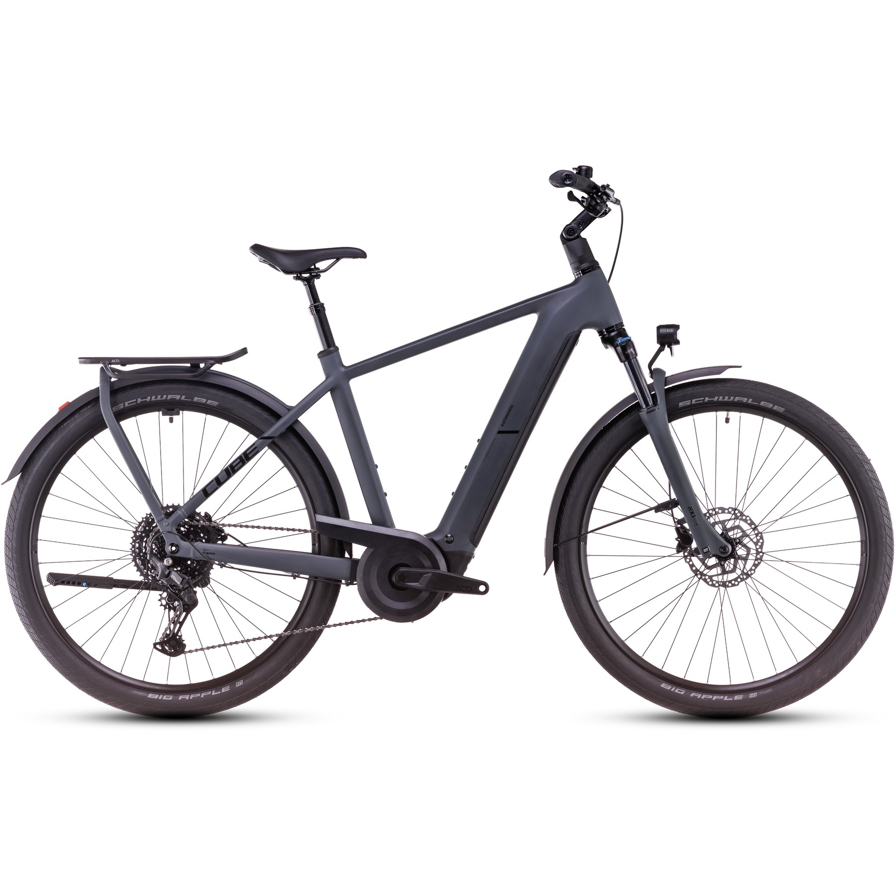 CUBE KATHMANDU HYBRID ONE 600 Trekking EBike 2025 shadowgrey / black