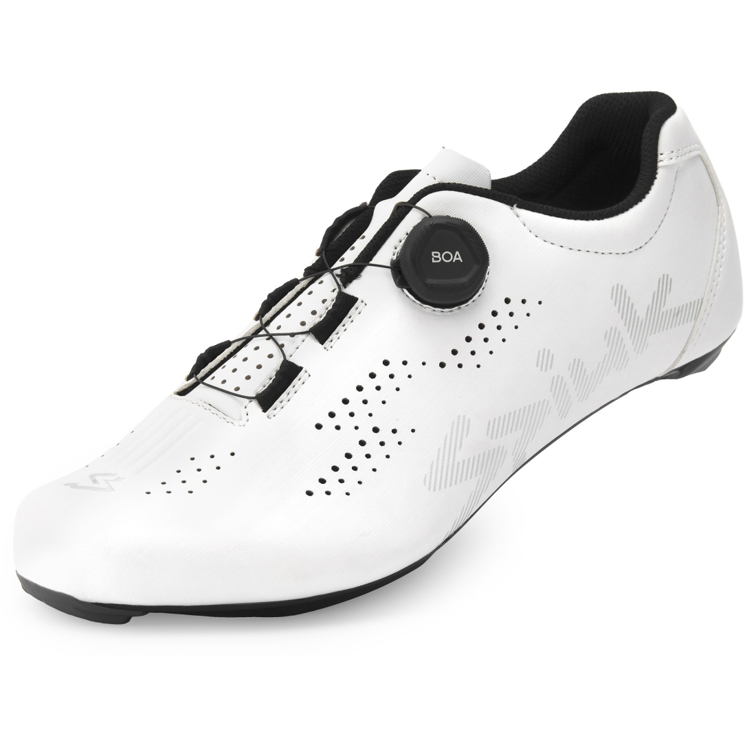 SPIUK UHRA ROAD 　WHITE / BLACK 41 Spiuk Uhra Road Shoe White-Black – Chain Driven Cycles
