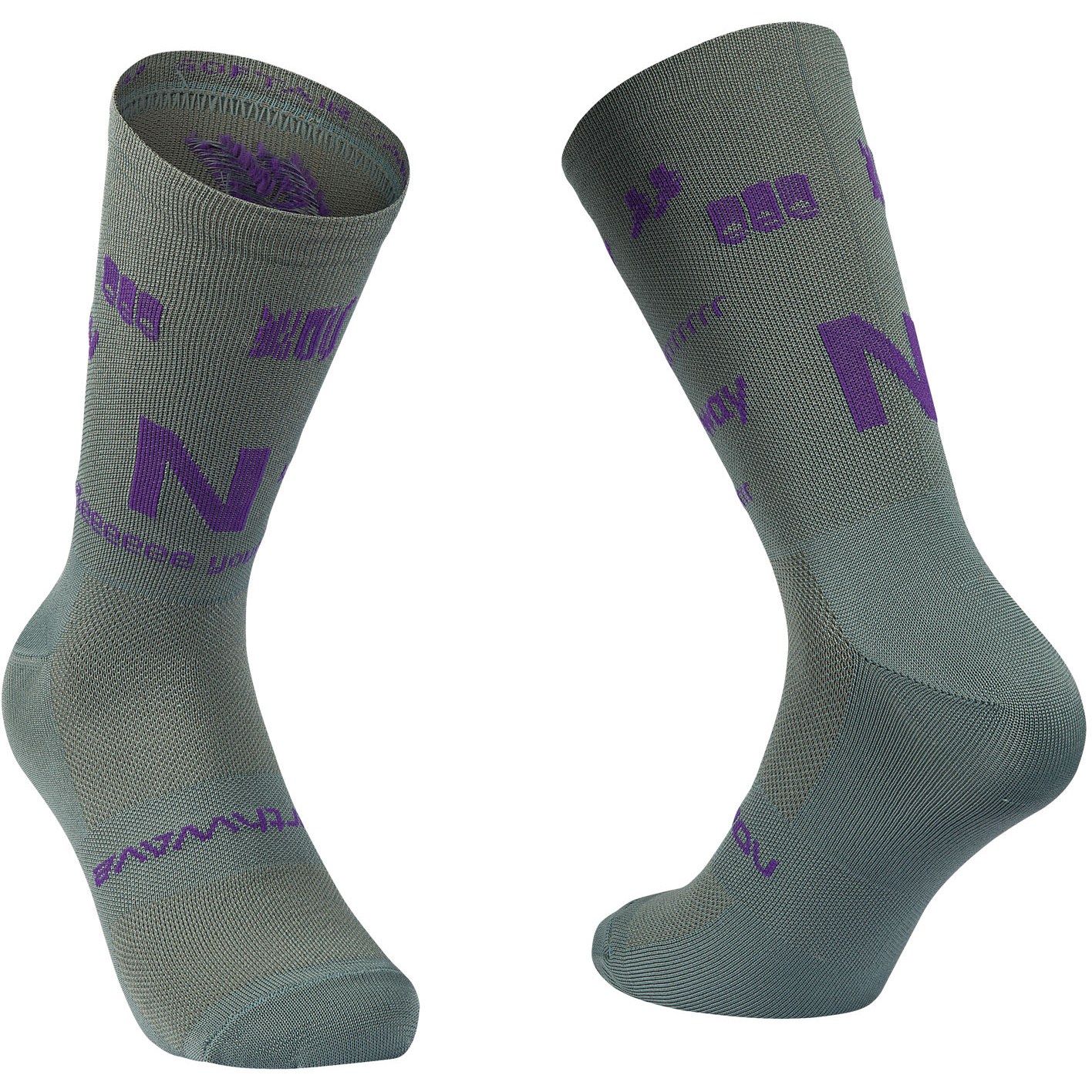 Picture of Northwave Type Socks - sage/dark purple 131