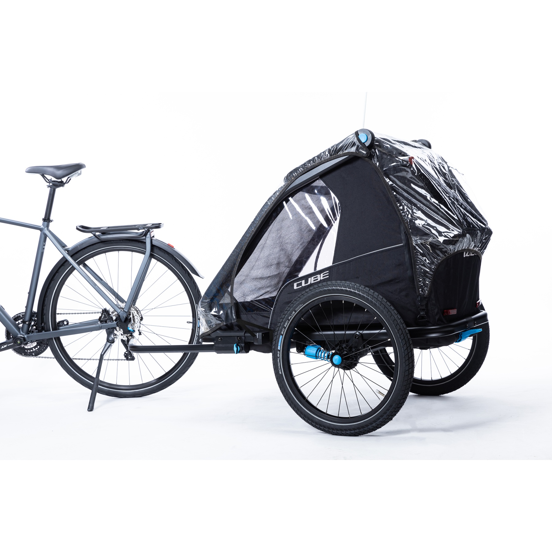 Covered bike trailer online