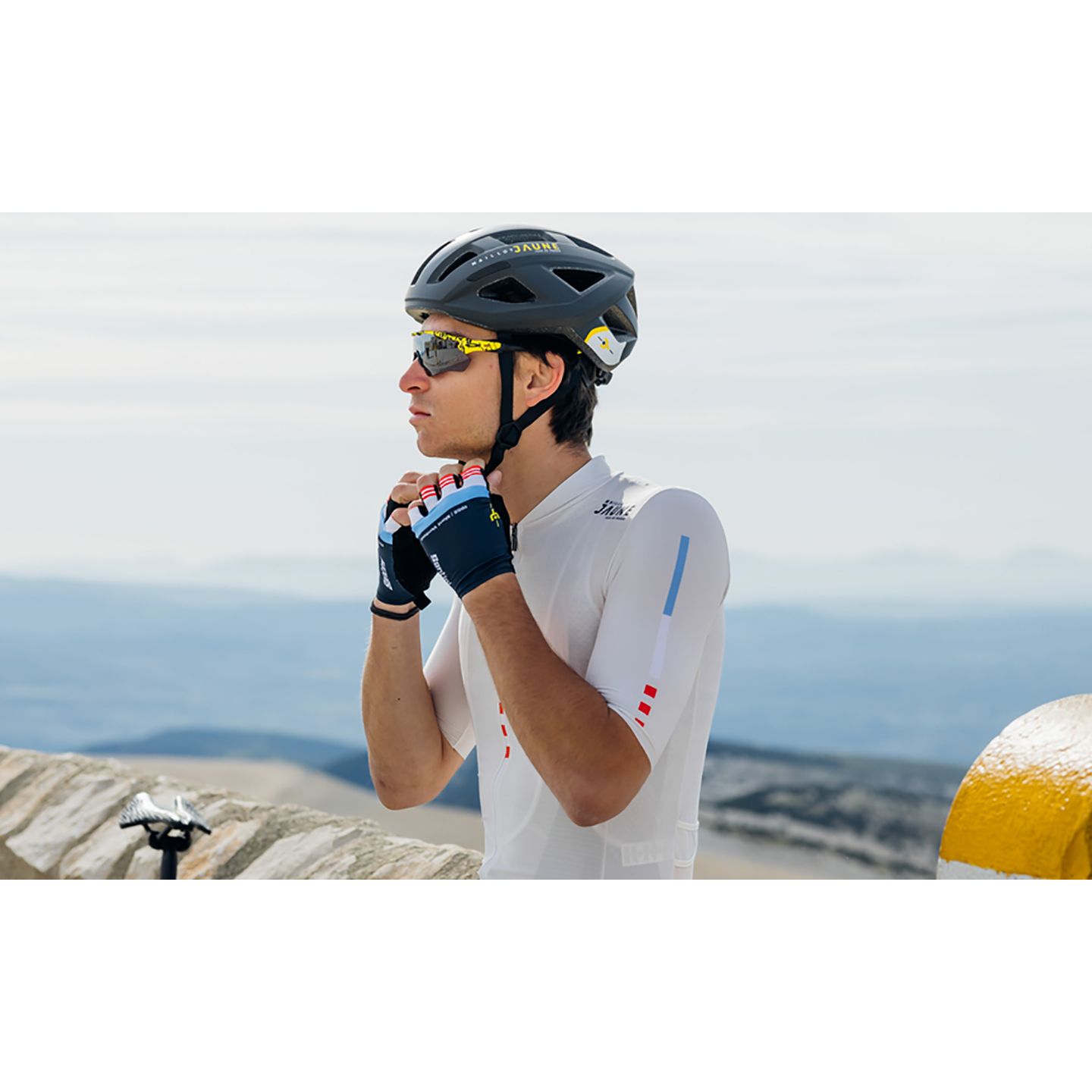 Maglia Ufficiale Tour De France 2025 Santini - Maglia Gialla Mont Ventoux, Uomo