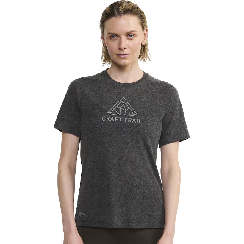 Bild von CRAFT ADV Trail Wool Kurzarmshirt Damen - Black-Melange