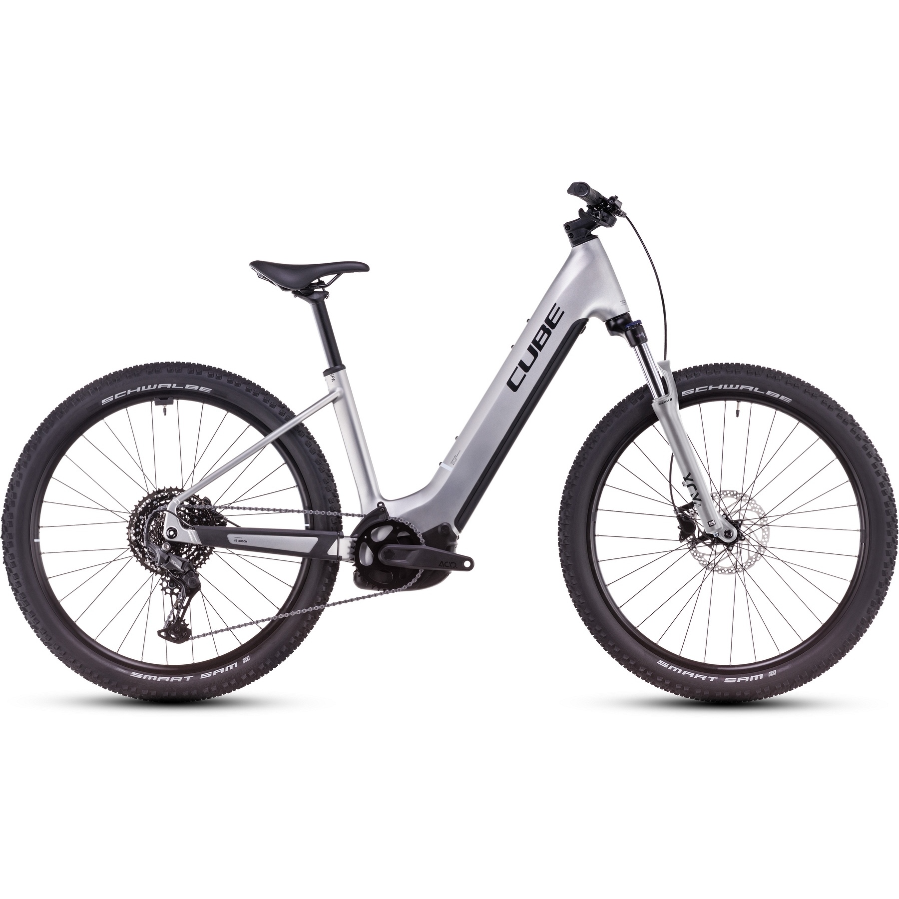 Produktbild von CUBE REACTION HYBRID ONE 800 - Tiefeinstieg E-Mountainbike - 2025 - silver / black
