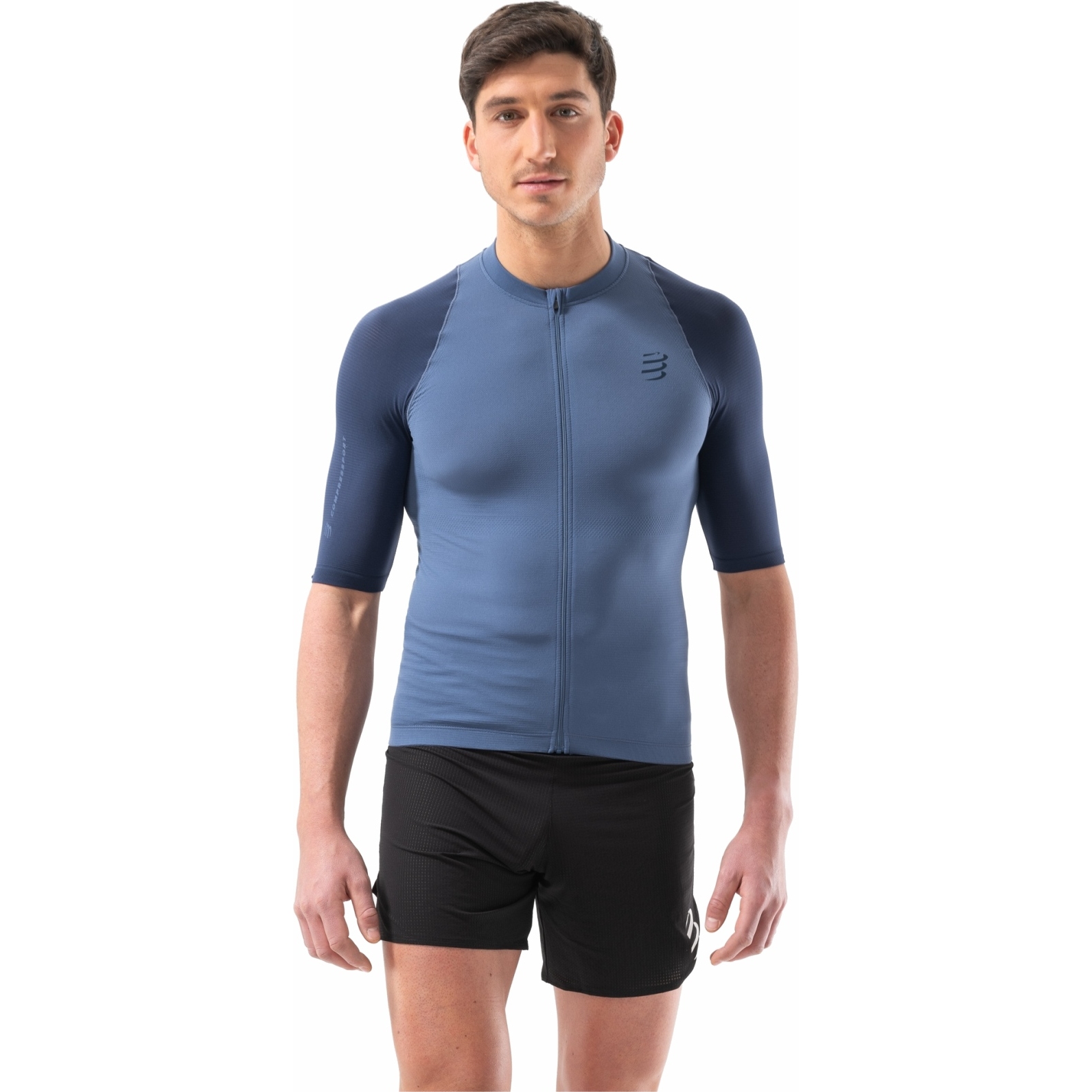 Produktbild von Compressport Trail Racing Postural Kurzarmshirt Herren - indigo/blues