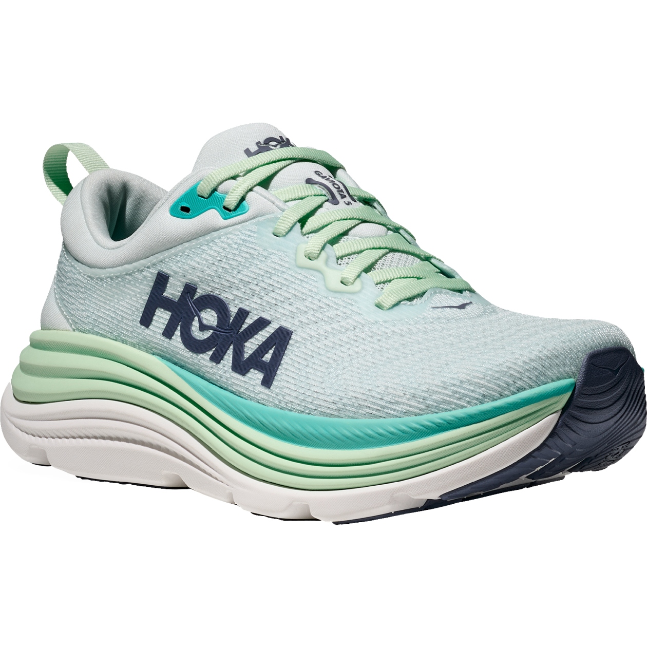 Photo produit de Hoka Chaussures Running Femme - Gaviota 5 - snow melt / cielo blue