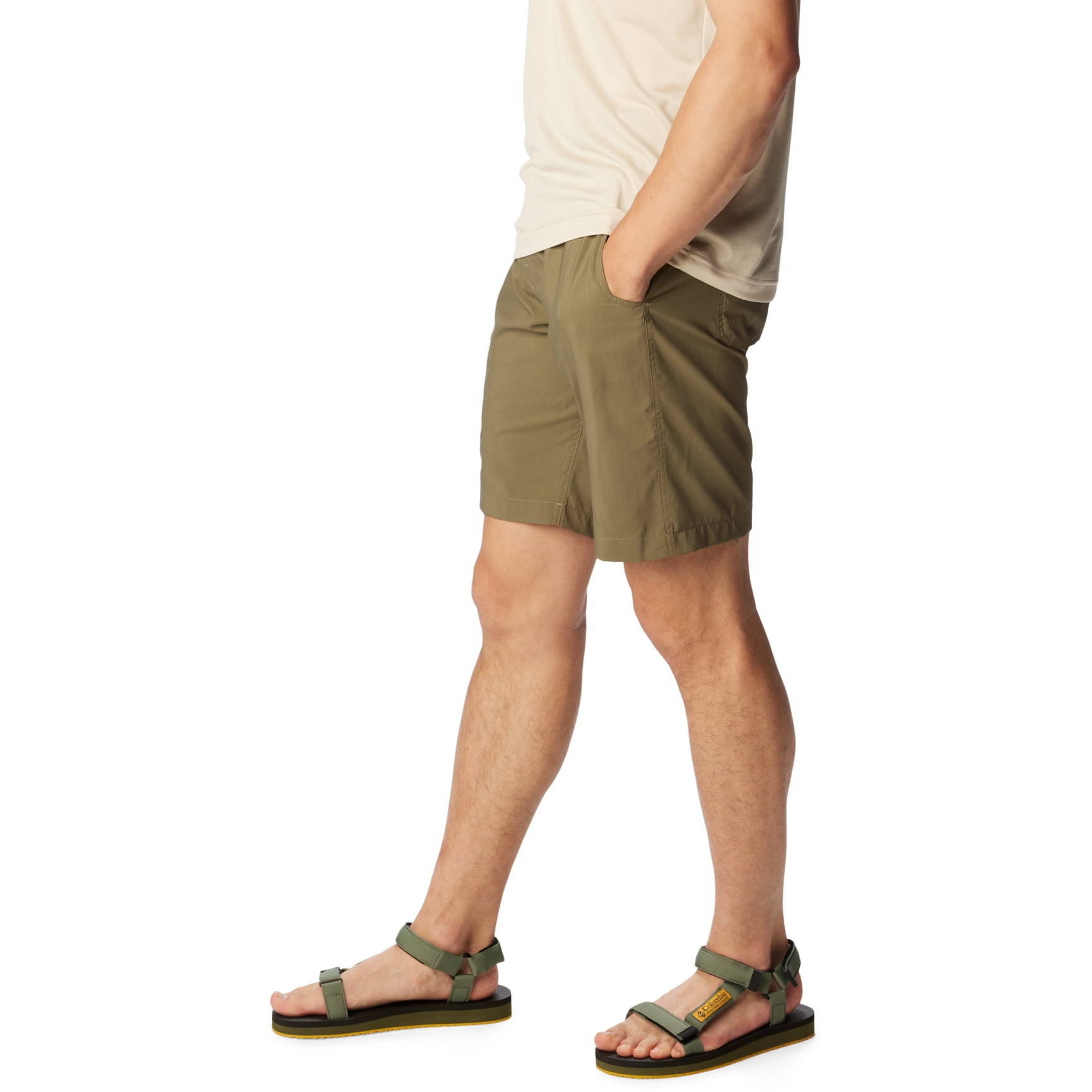 Columbia Men's Silver Ridge Utility Cargo Short, Cargo Hiking Shorts, Stone Green, W32/L10