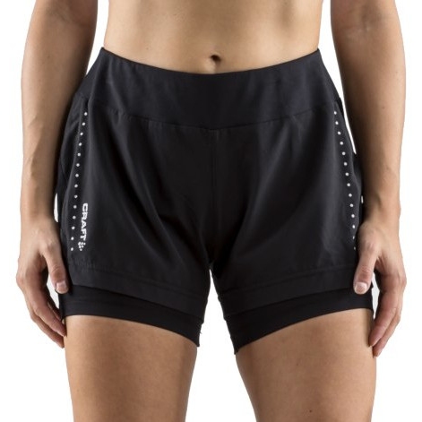 Bild von CRAFT Essential 2-in-1 Shorts Damen - 9999000 Black